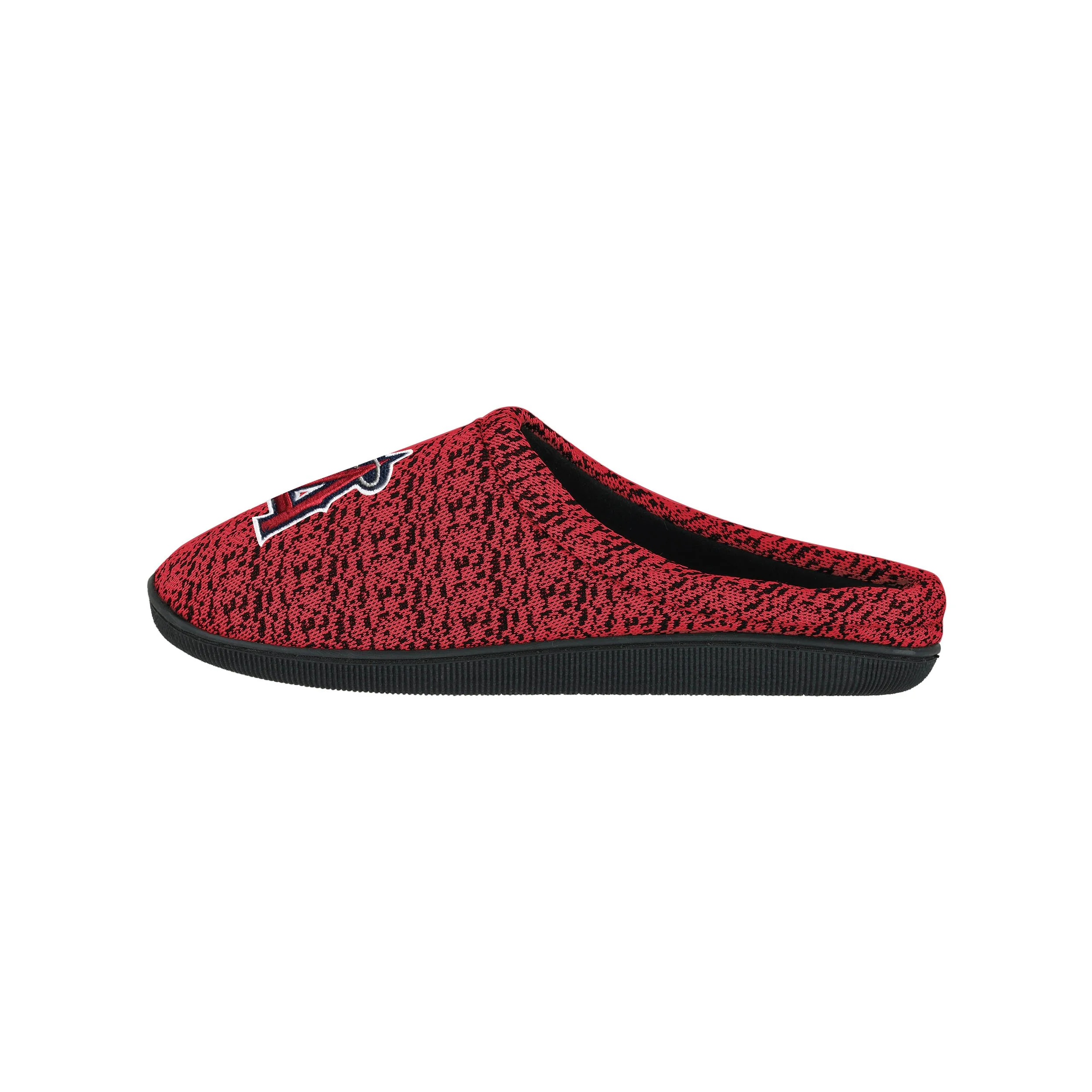 Los Angeles Angels MLB Mens Poly Knit Cup Sole Slippers - Image 2