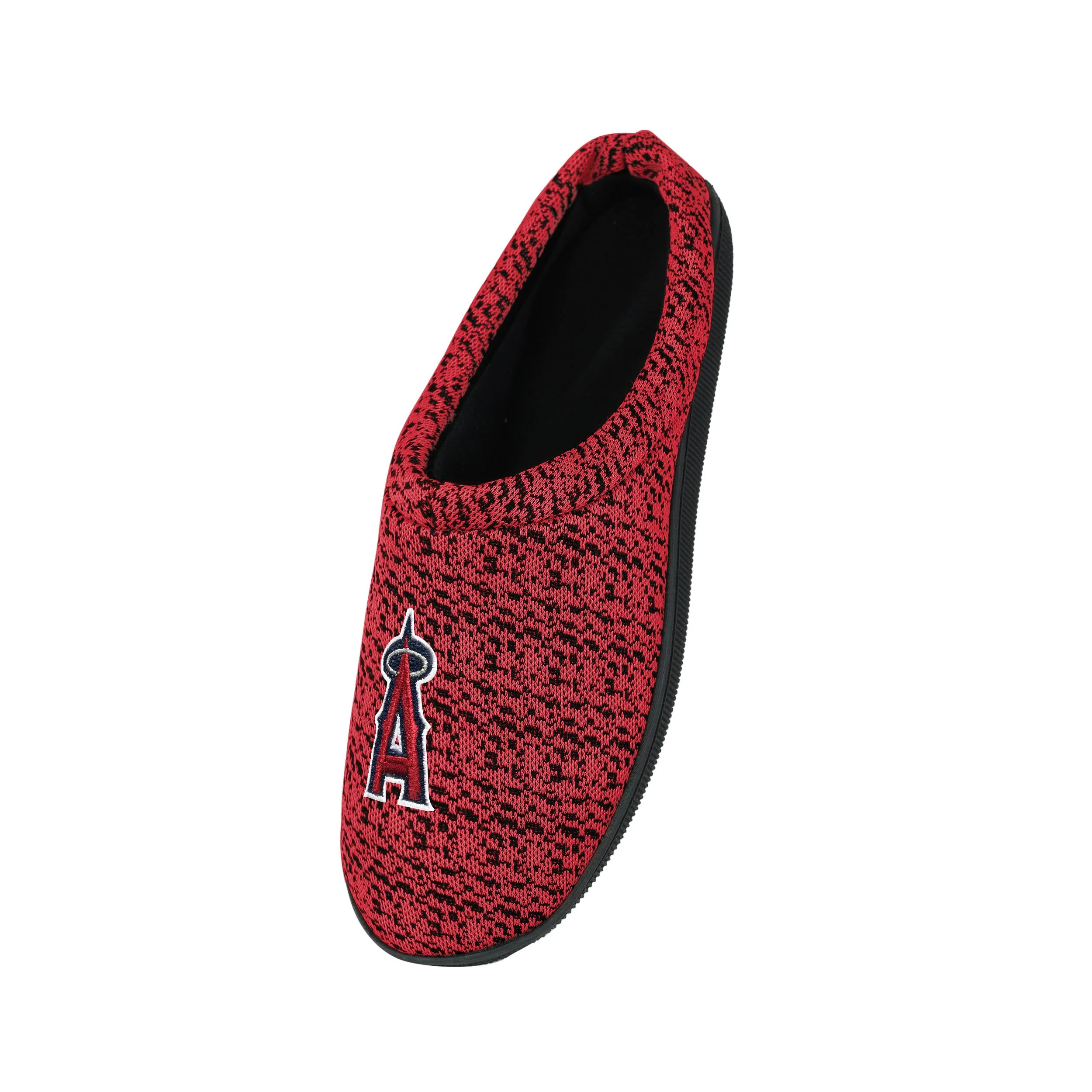 Los Angeles Angels MLB Mens Poly Knit Cup Sole Slippers - Image 3