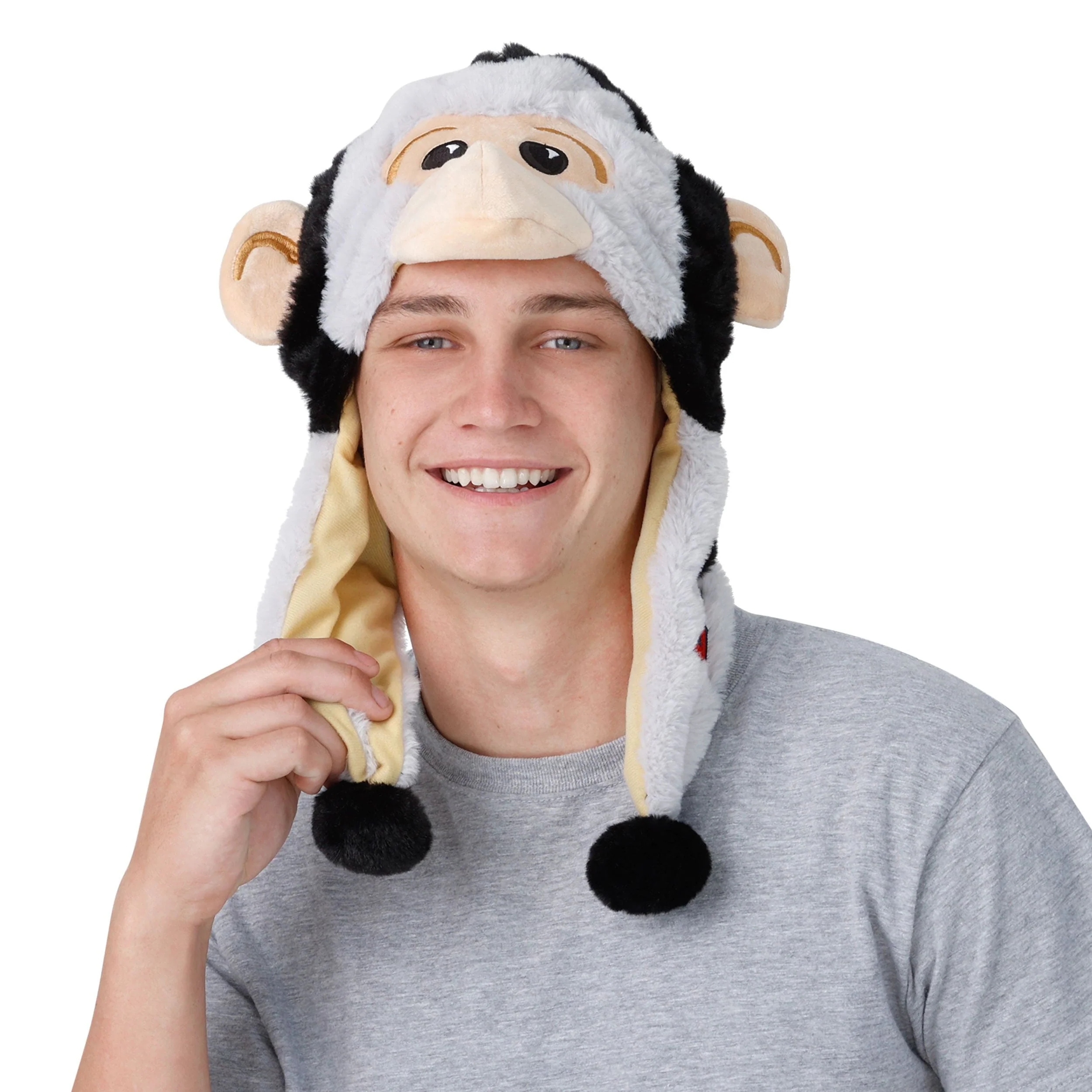 Los Angeles Angels MLB Rally Monkey Mascot Plush Hat - Image 3