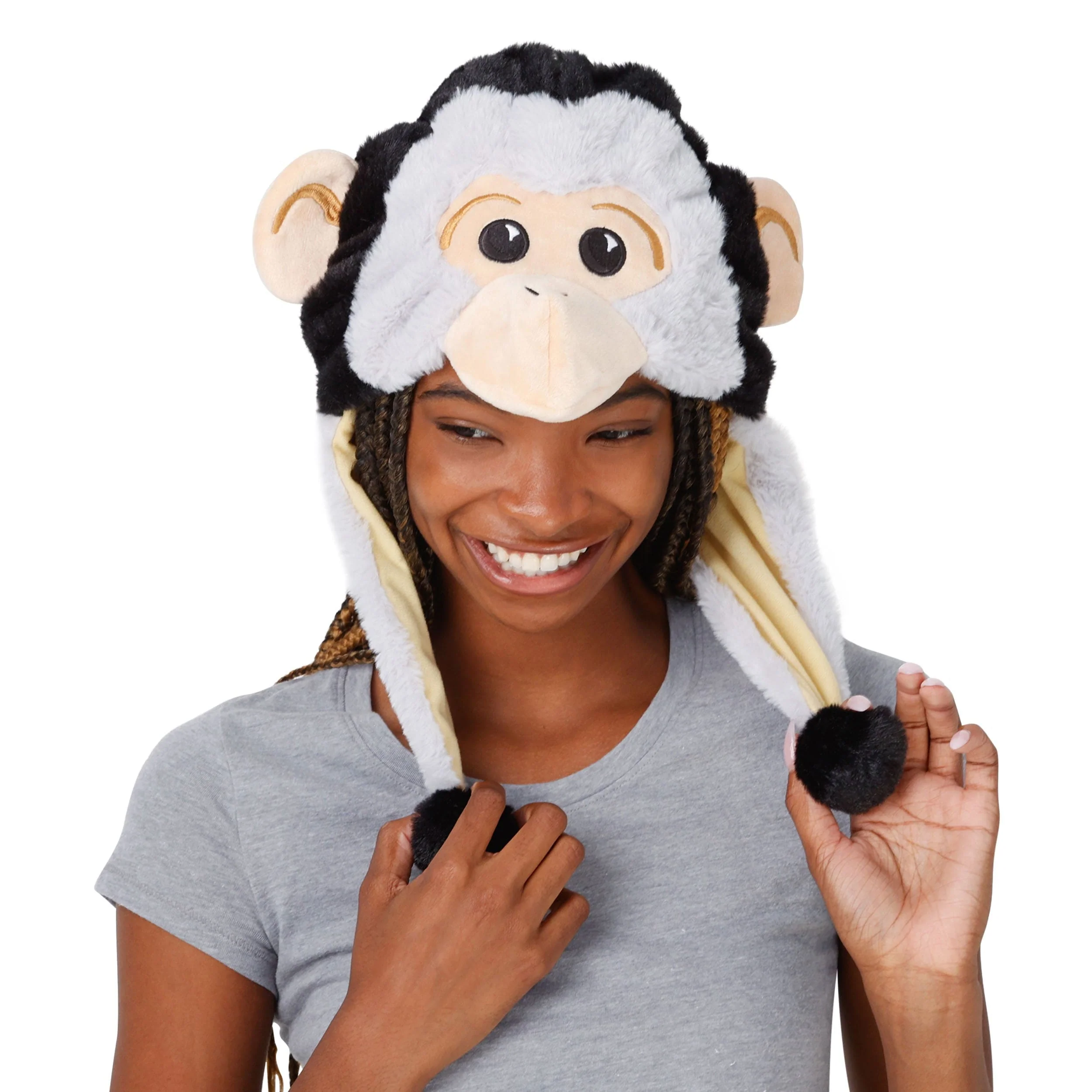 Los Angeles Angels MLB Rally Monkey Mascot Plush Hat - Image 4
