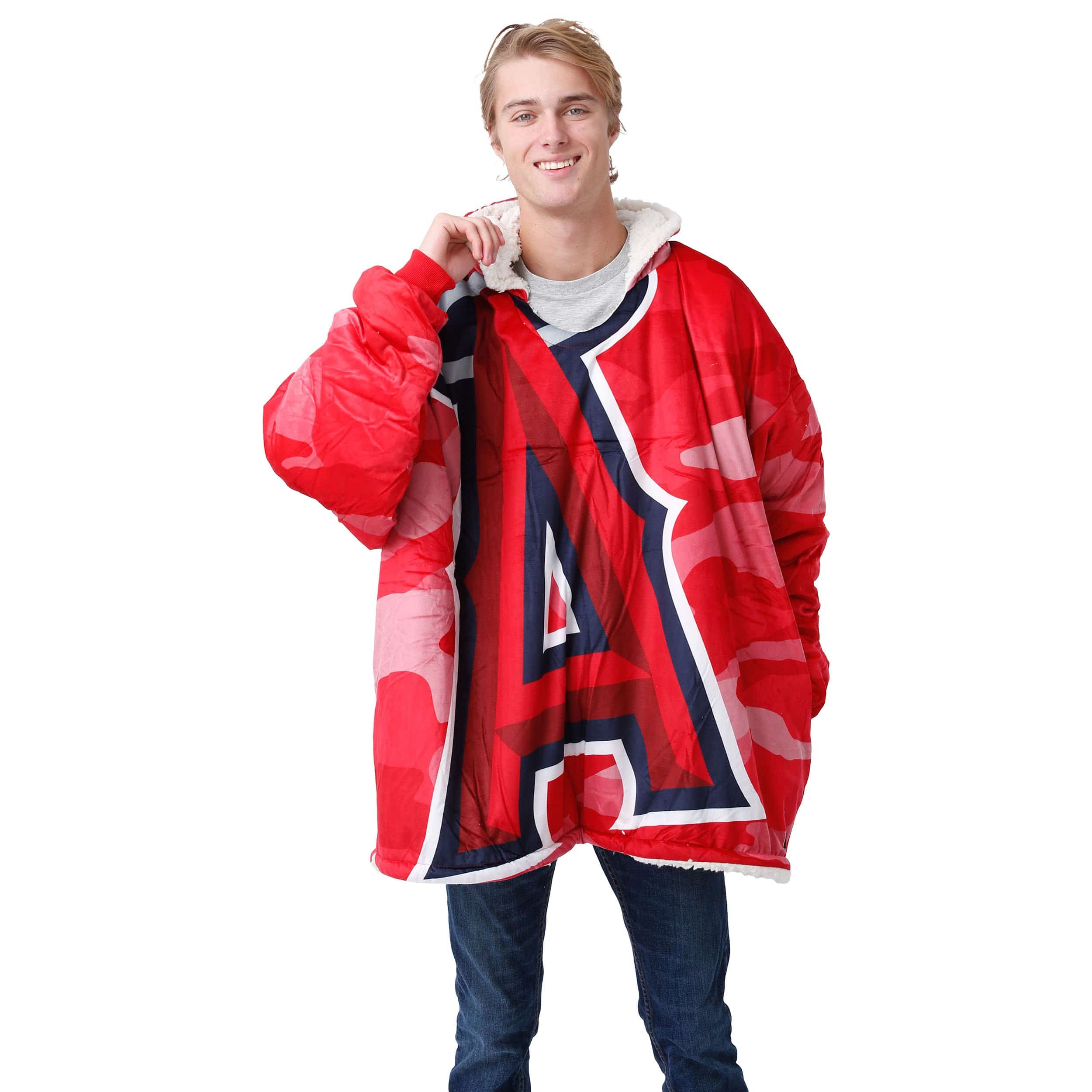 Los Angeles Angels MLB Reversible Team Color Camo Hoodeez - Image 3