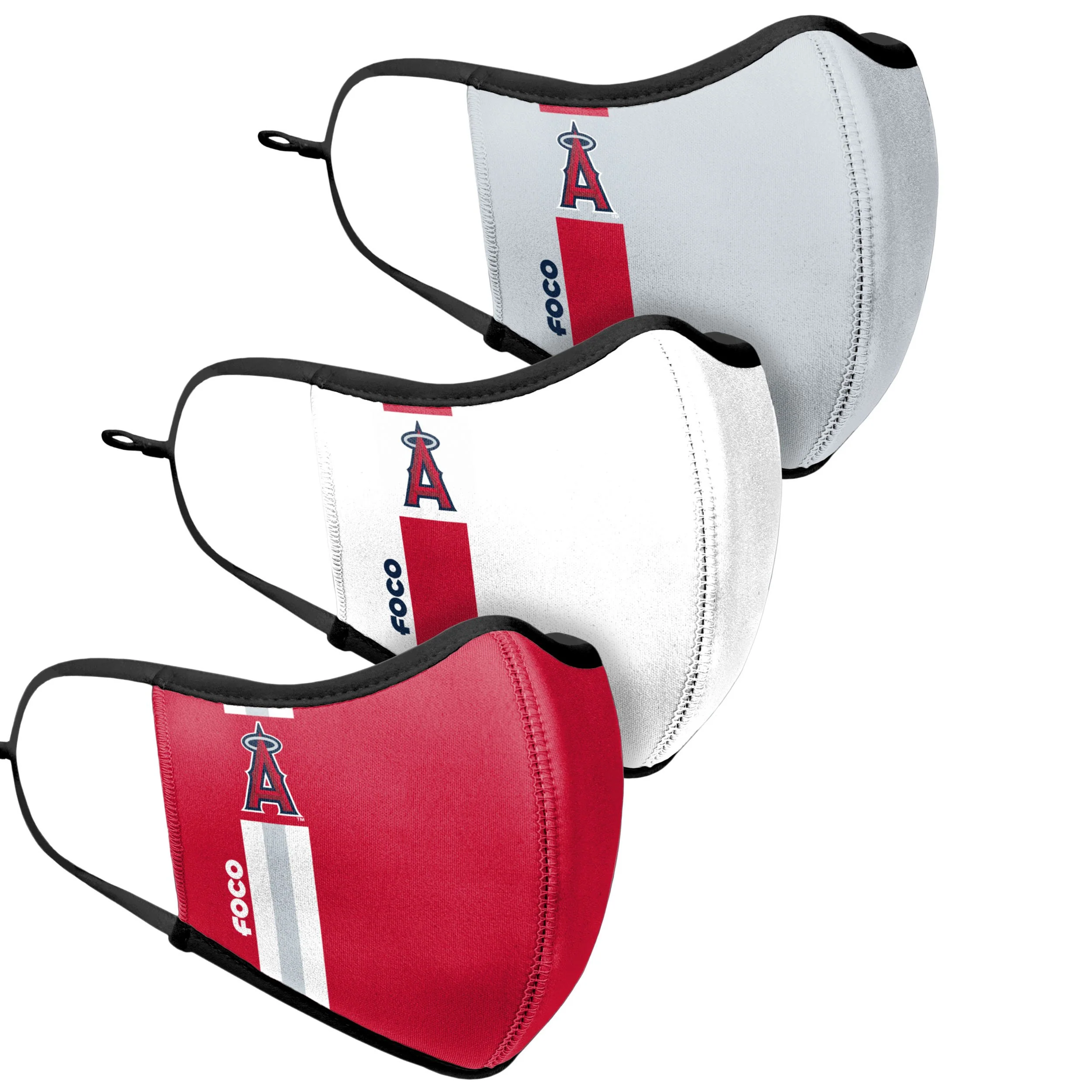 Los Angeles Angels MLB Sport 3 Pack Face Cover - Image 3
