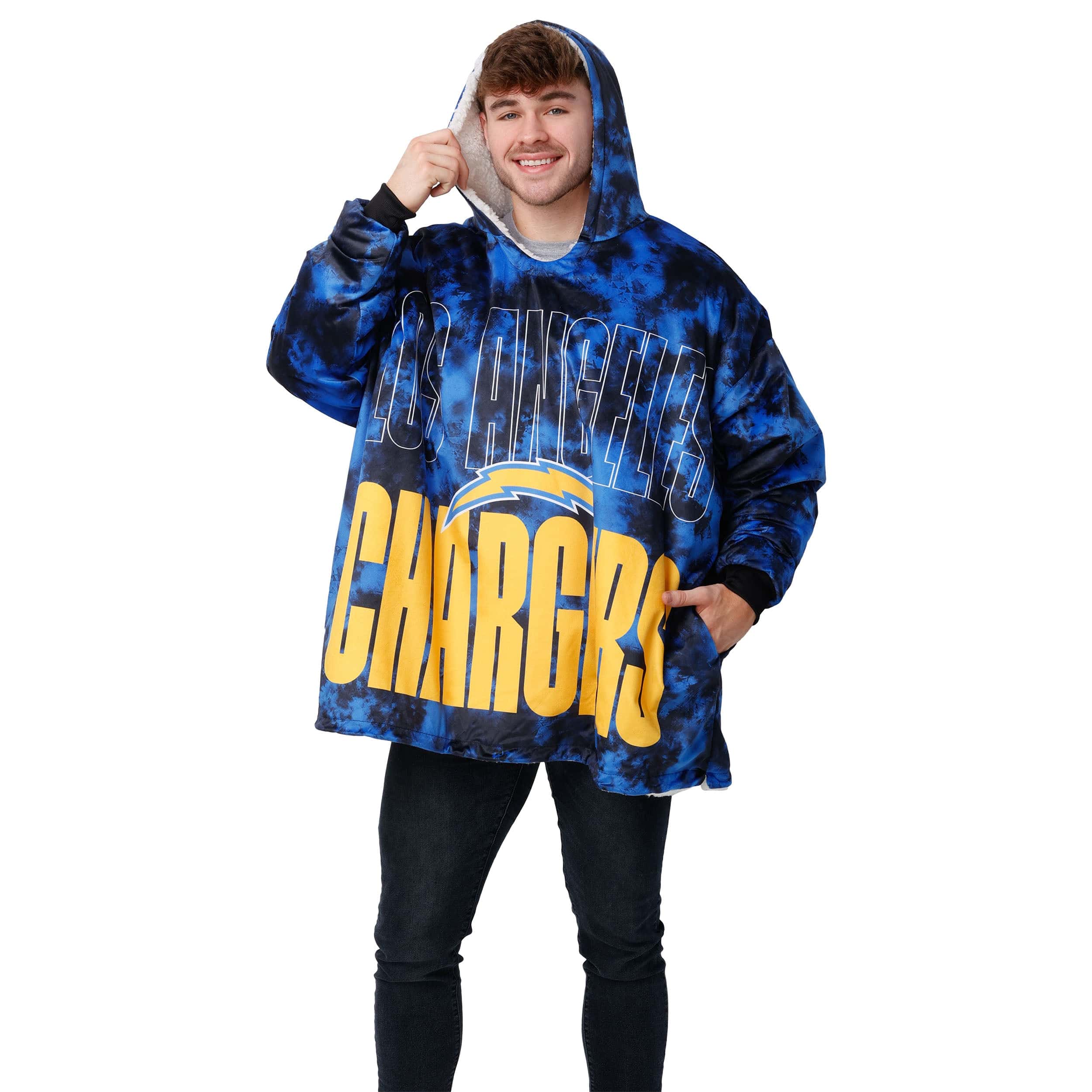 Los Angeles Chargers NFL Bold Logo Camo Hoodeez - Image 3