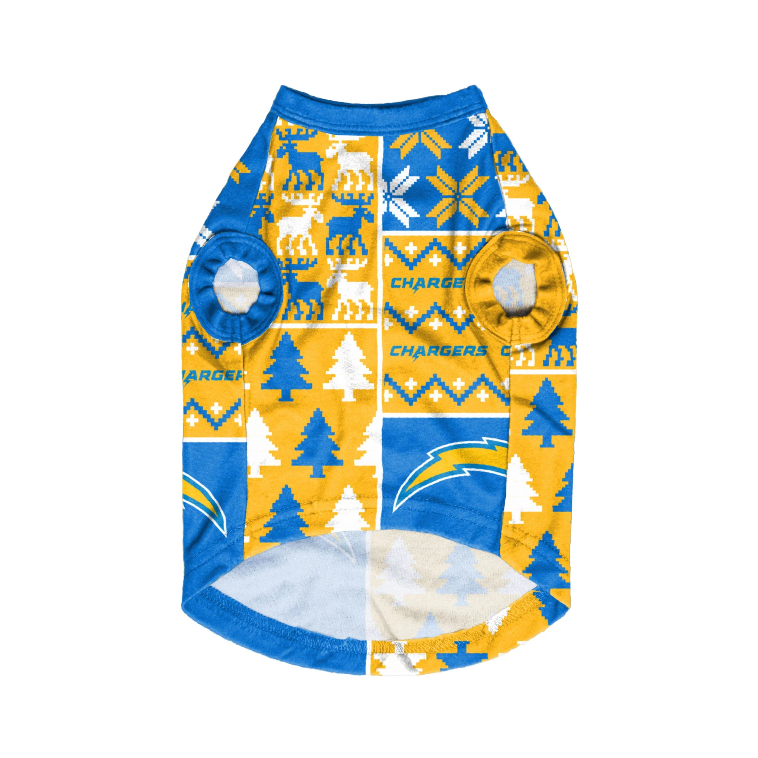 Los Angeles Chargers NFL Busy Block Dog Sweater - Image 3