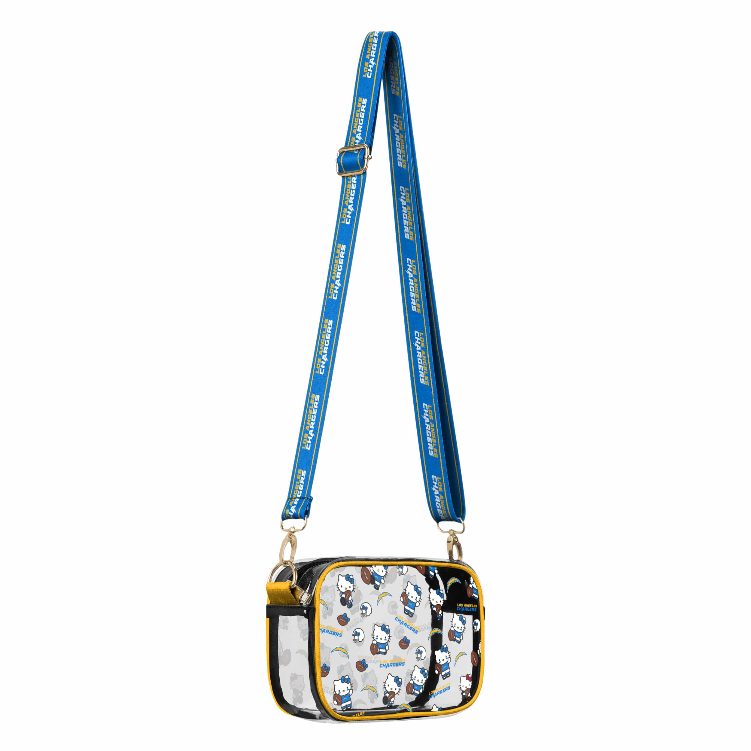 Los Angeles Chargers NFL Hello Kitty® Clear Crossbody Bag - (PREORDER - SHIPS MID JUNE) - Image 2