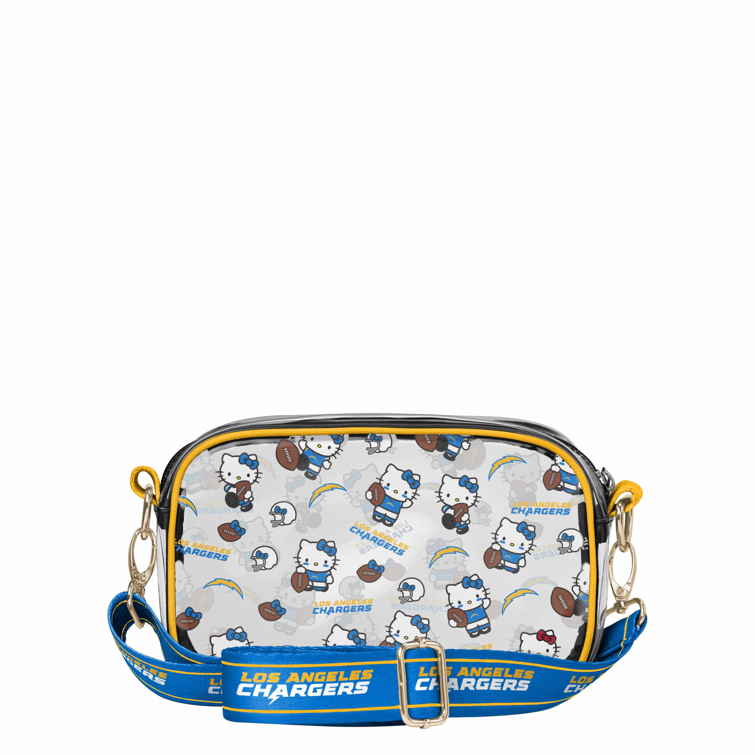 Los Angeles Chargers NFL Hello Kitty® Clear Crossbody Bag - (PREORDER - SHIPS MID JUNE) - Image 5