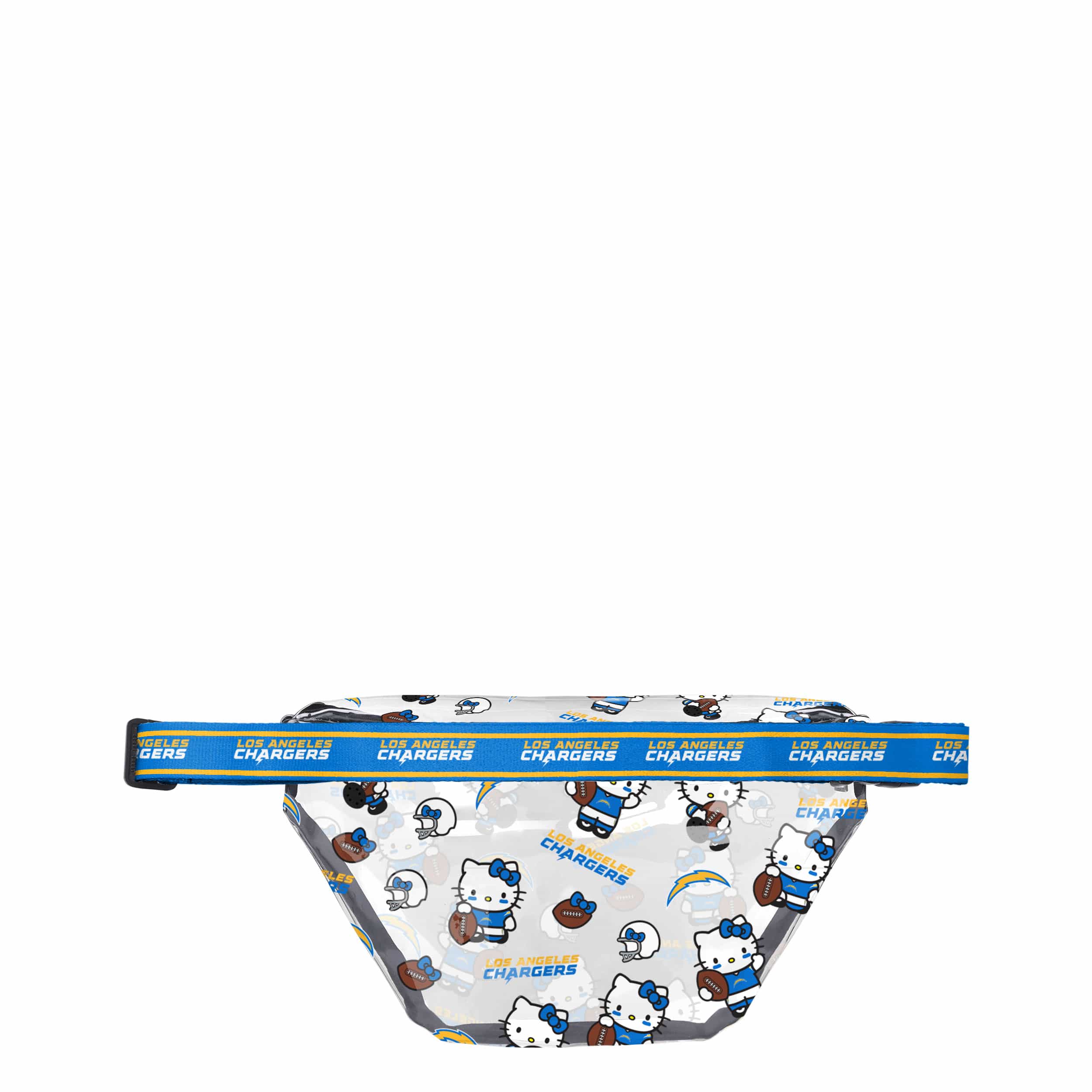 Los Angeles Chargers NFL Hello Kitty® Clear Fanny Pack (PREORDER - SHIPS MID JULY) - Image 2