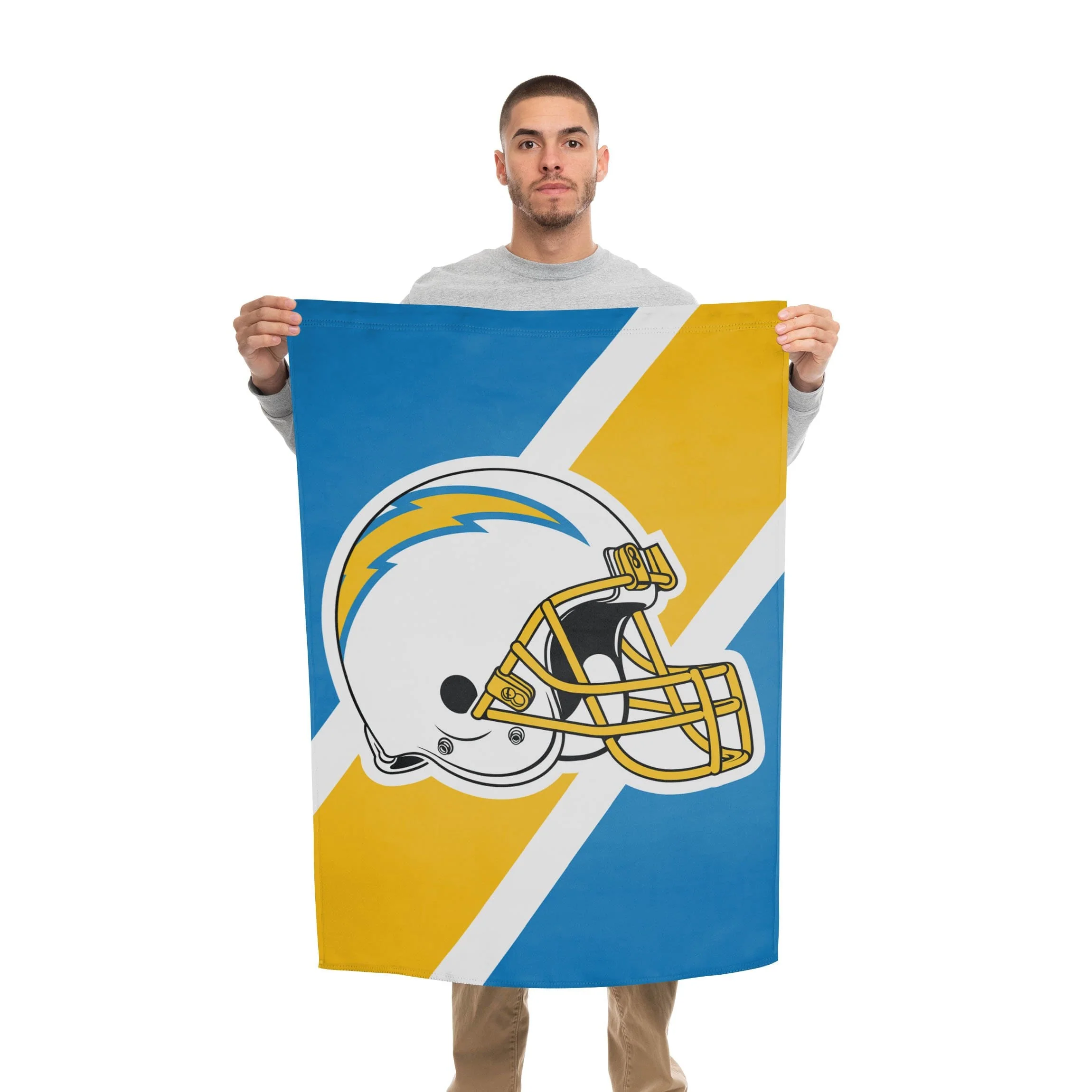 Los Angeles Chargers NFL Helmet Vertical Flag - Image 2