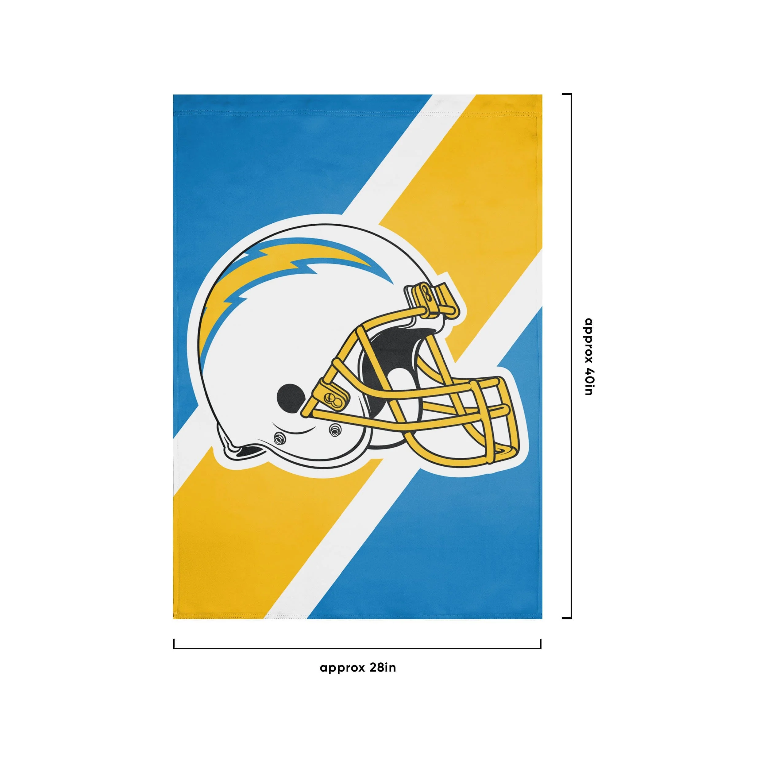 Los Angeles Chargers NFL Helmet Vertical Flag - Image 3