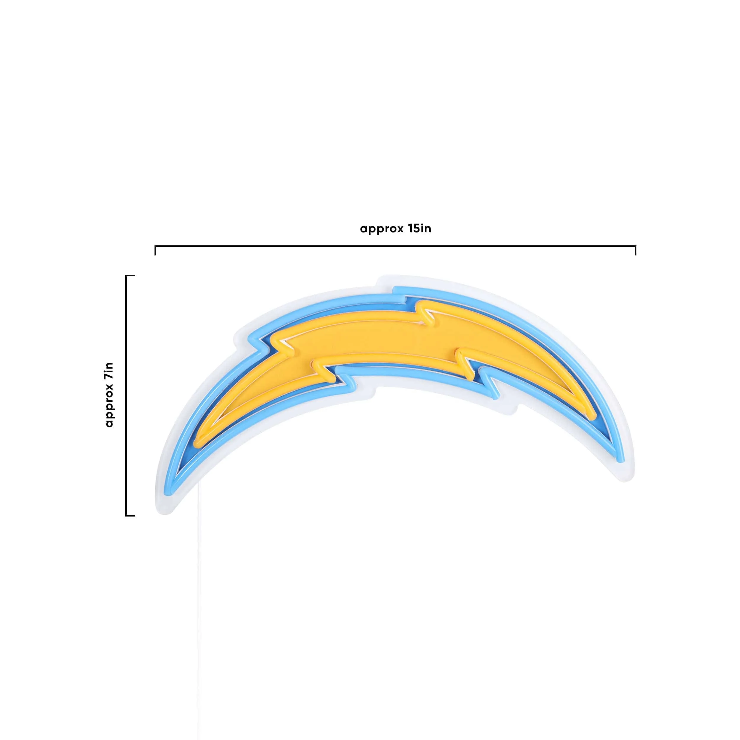 Los Angeles Chargers NFL LED Neon Light Up Team Logo Sign - Image 5