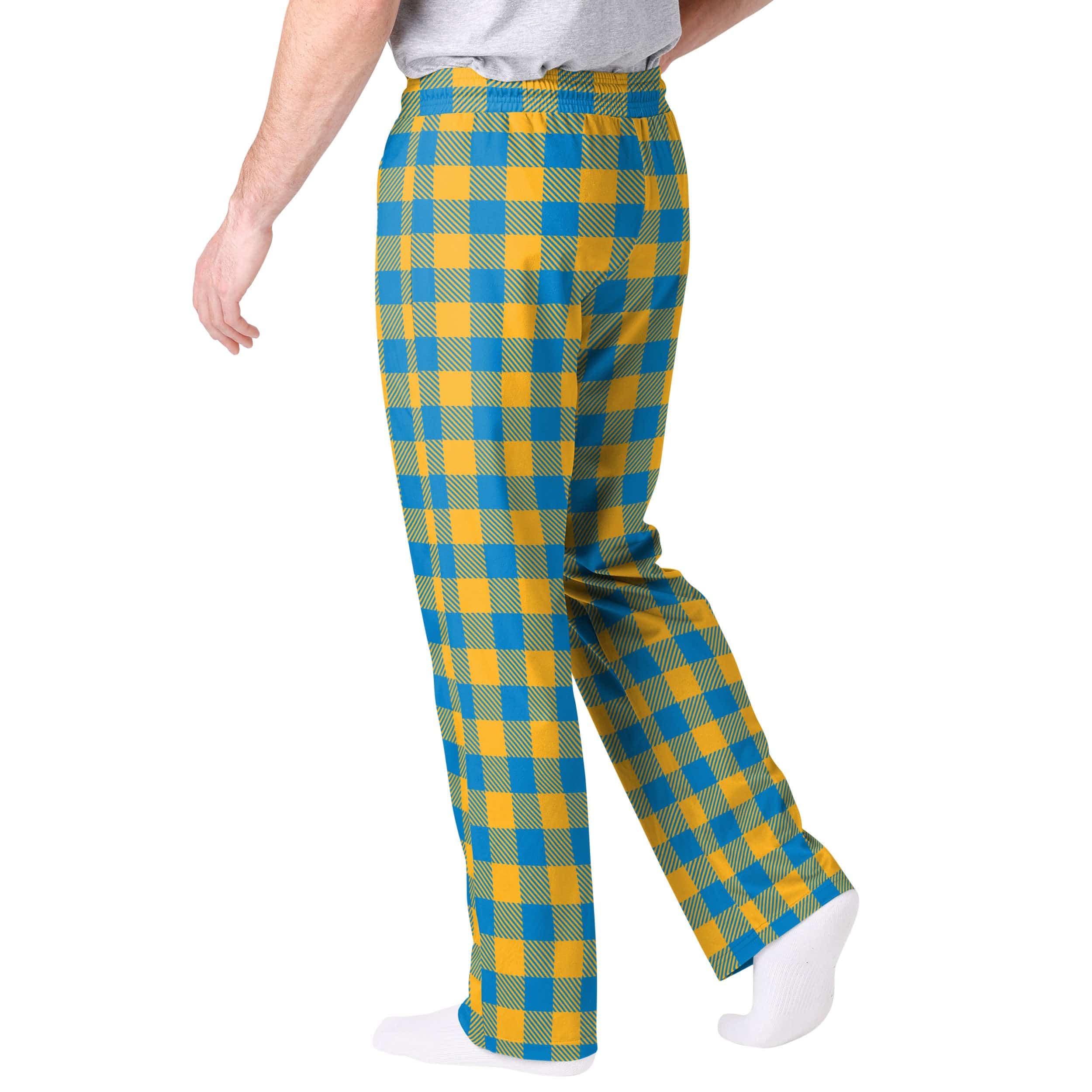 Los Angeles Chargers NFL Mens Buffalo Check Lounge Pants - Image 2