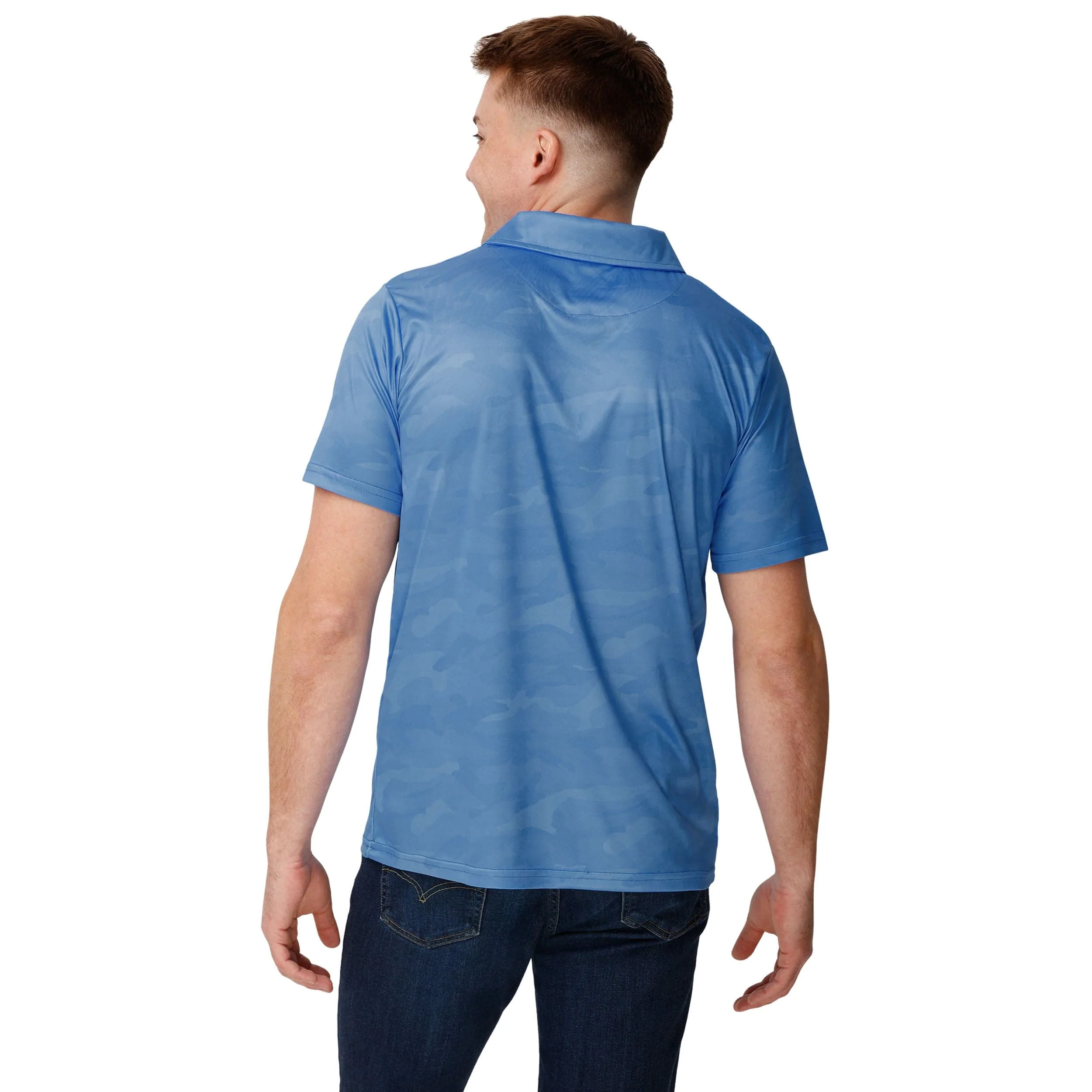 Los Angeles Chargers NFL Mens Color Camo Polyester Polo - Image 3