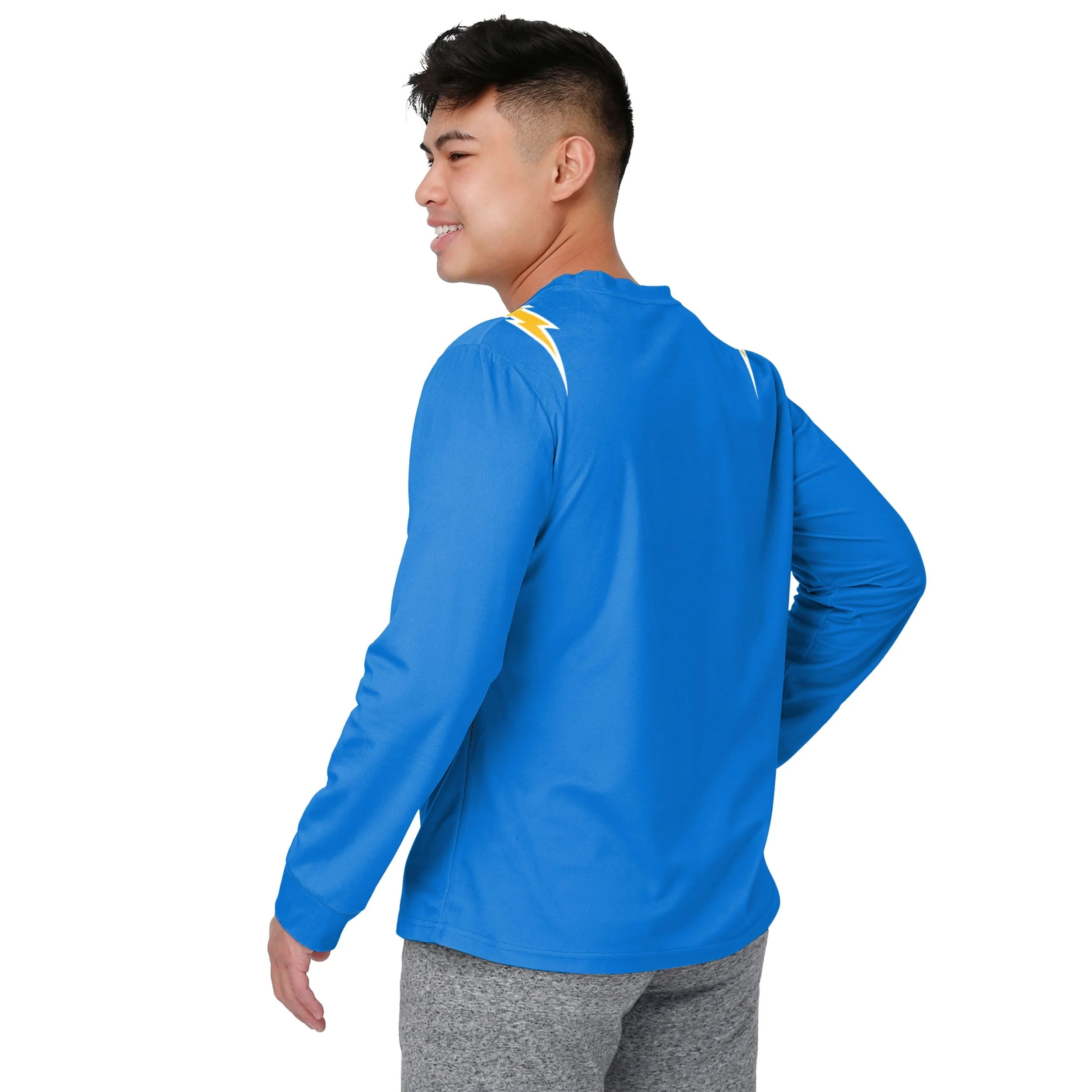 Los Angeles Chargers NFL Mens Gameday Ready Lounge Shirt - Image 2