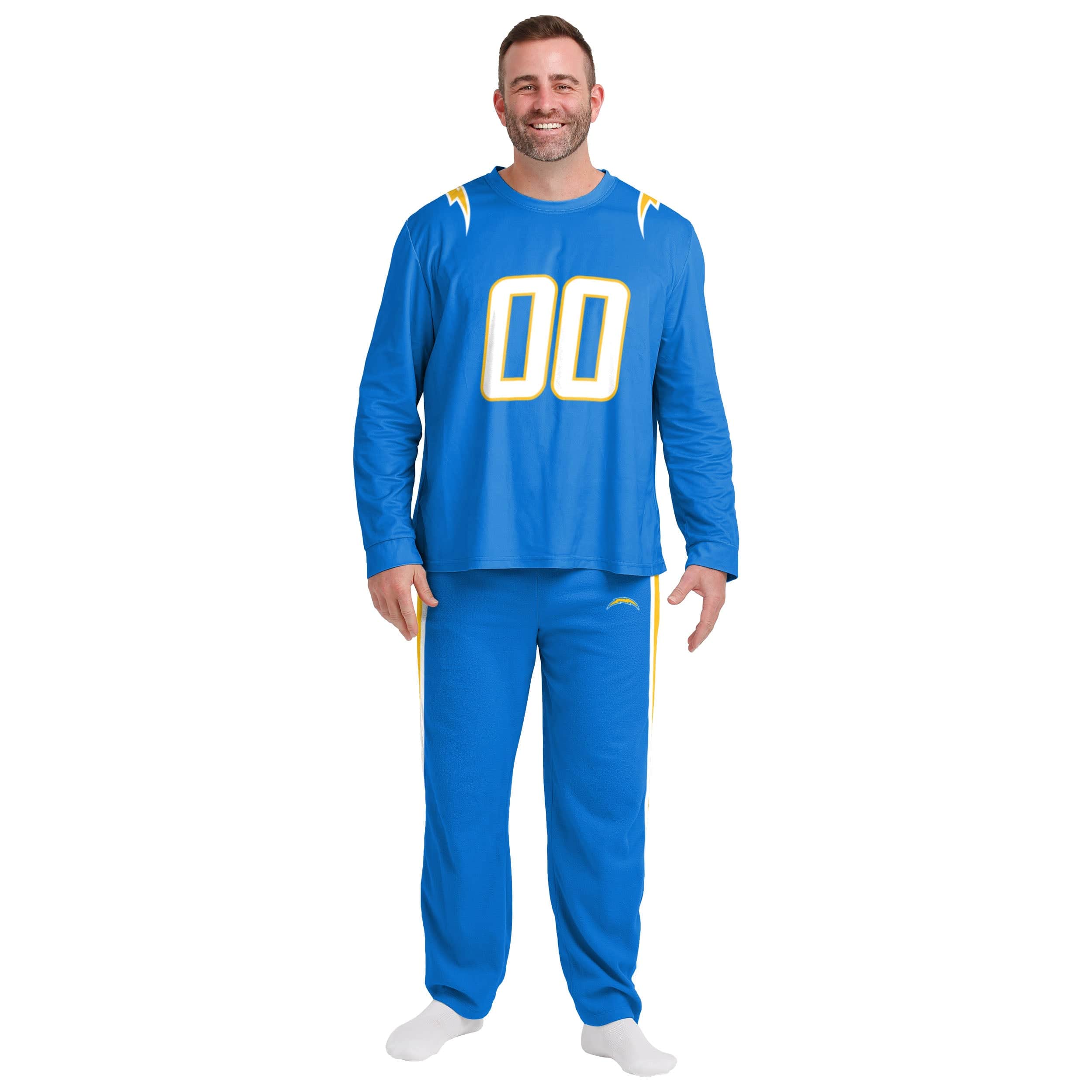 Los Angeles Chargers NFL Mens Gameday Ready Lounge Shirt - Image 3