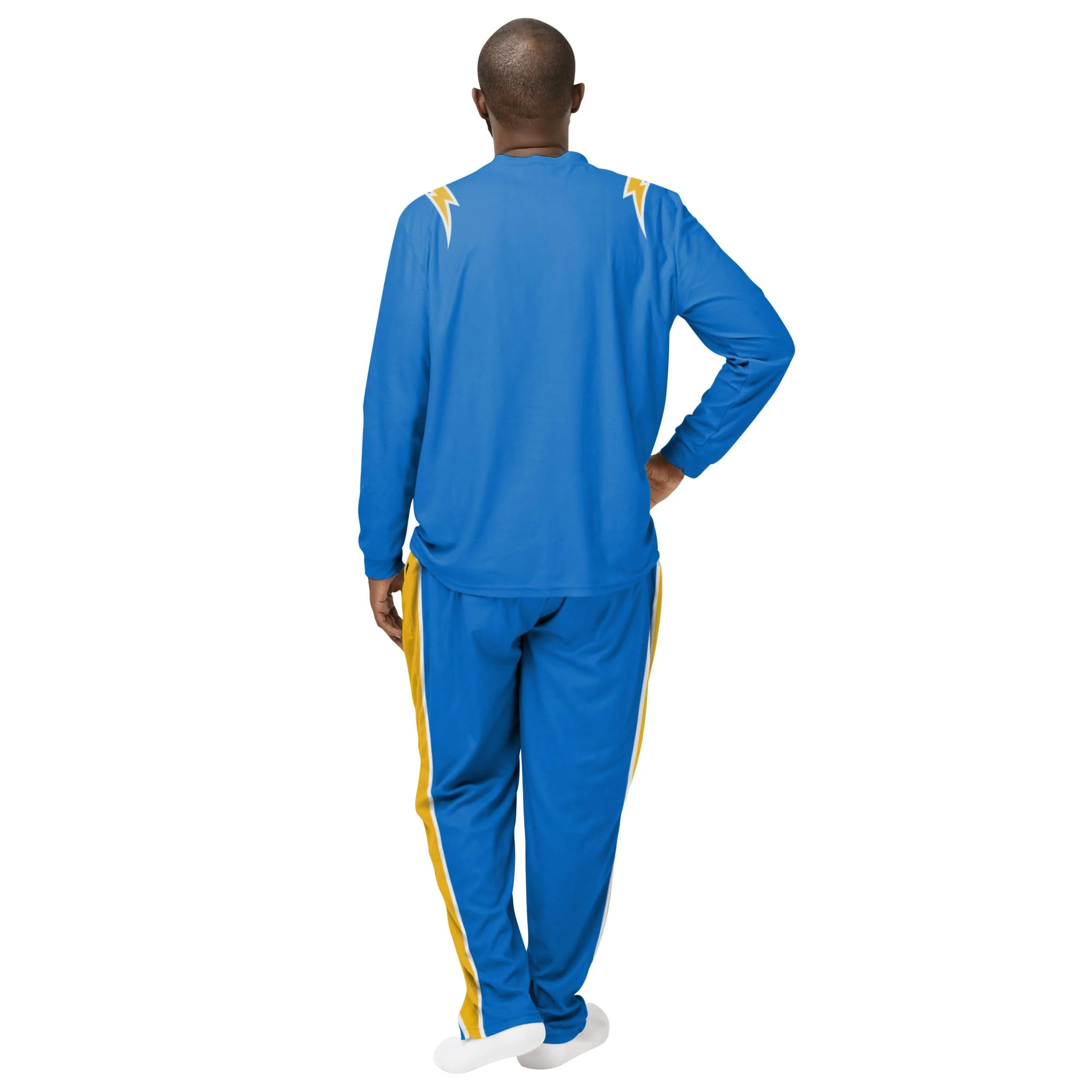 Los Angeles Chargers NFL Mens Gameday Ready Pajama Set - Image 2