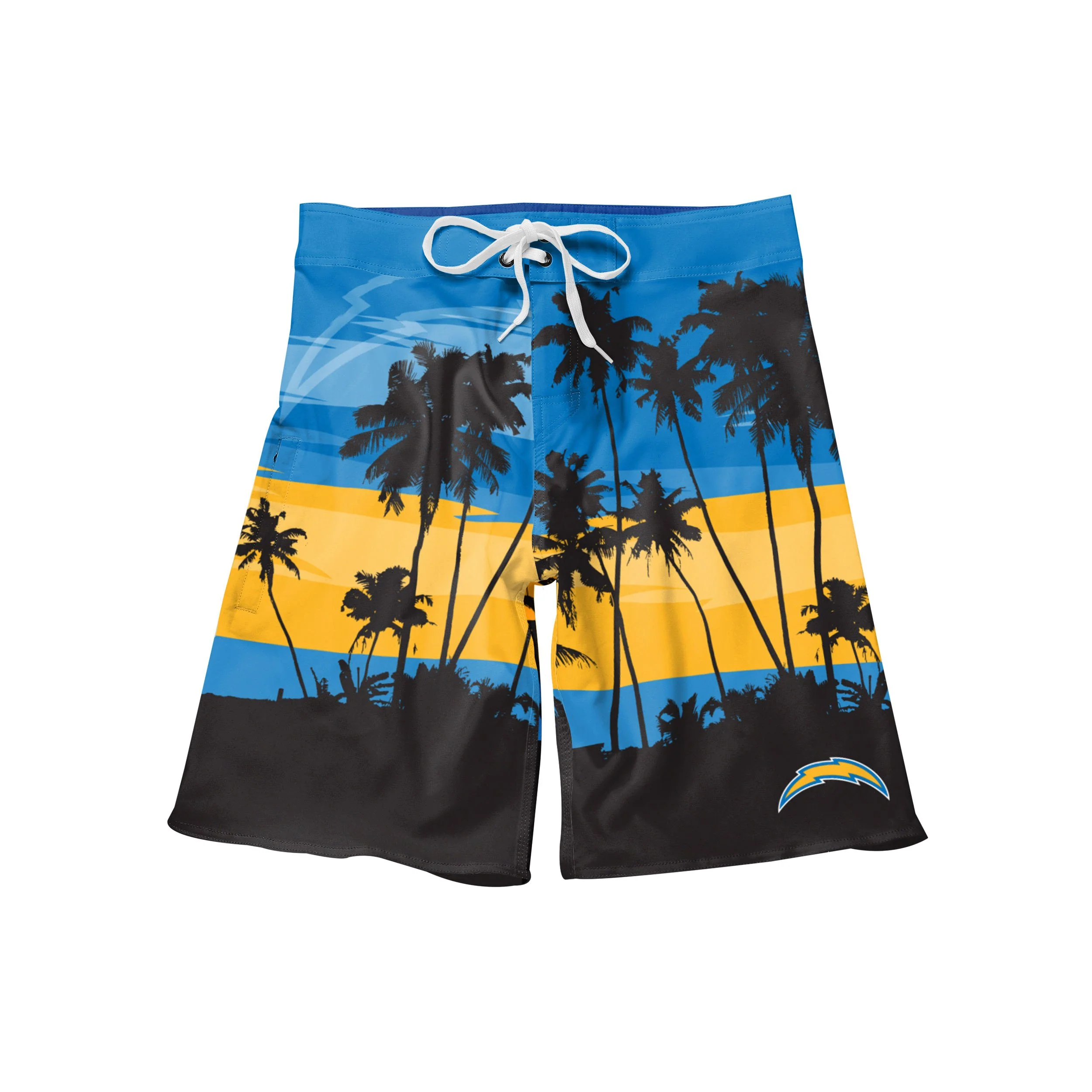 Los Angeles Chargers NFL Mens Sunset Boardshorts - Image 4