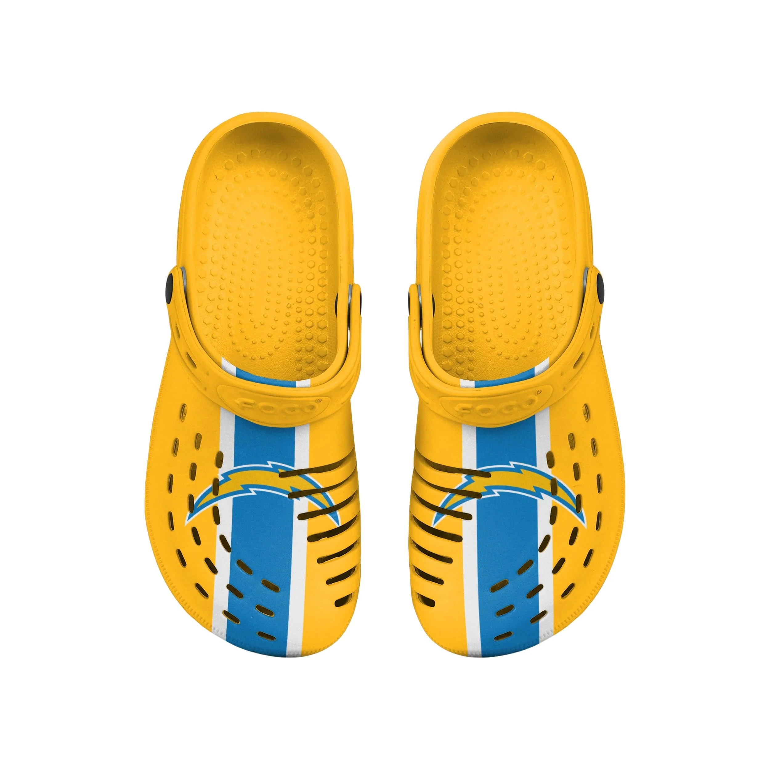 Los Angeles Chargers NFL Mens Team Stripe Clog With Strap - Image 4