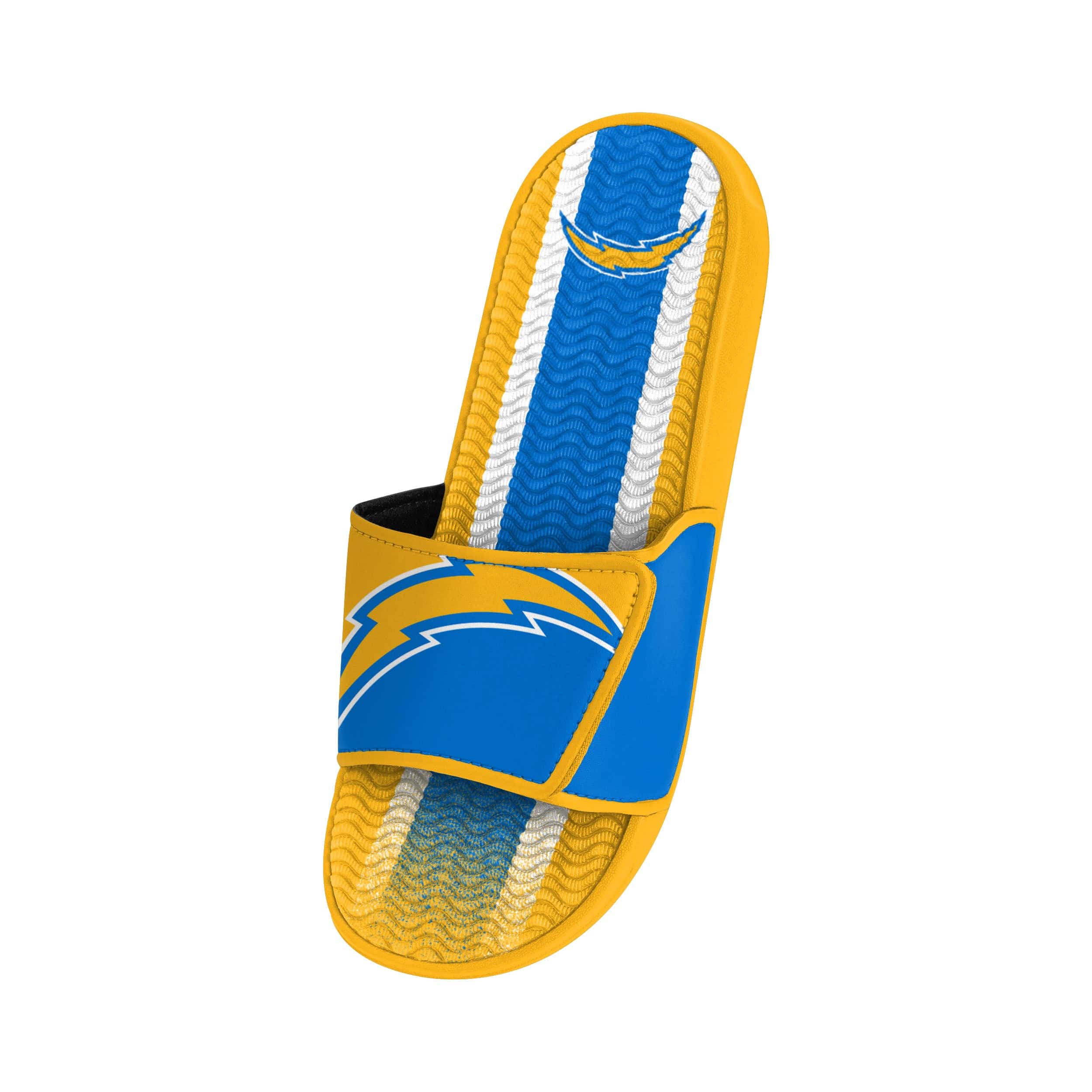 Los Angeles Chargers NFL Mens Team Stripe Gel Slide - Image 3