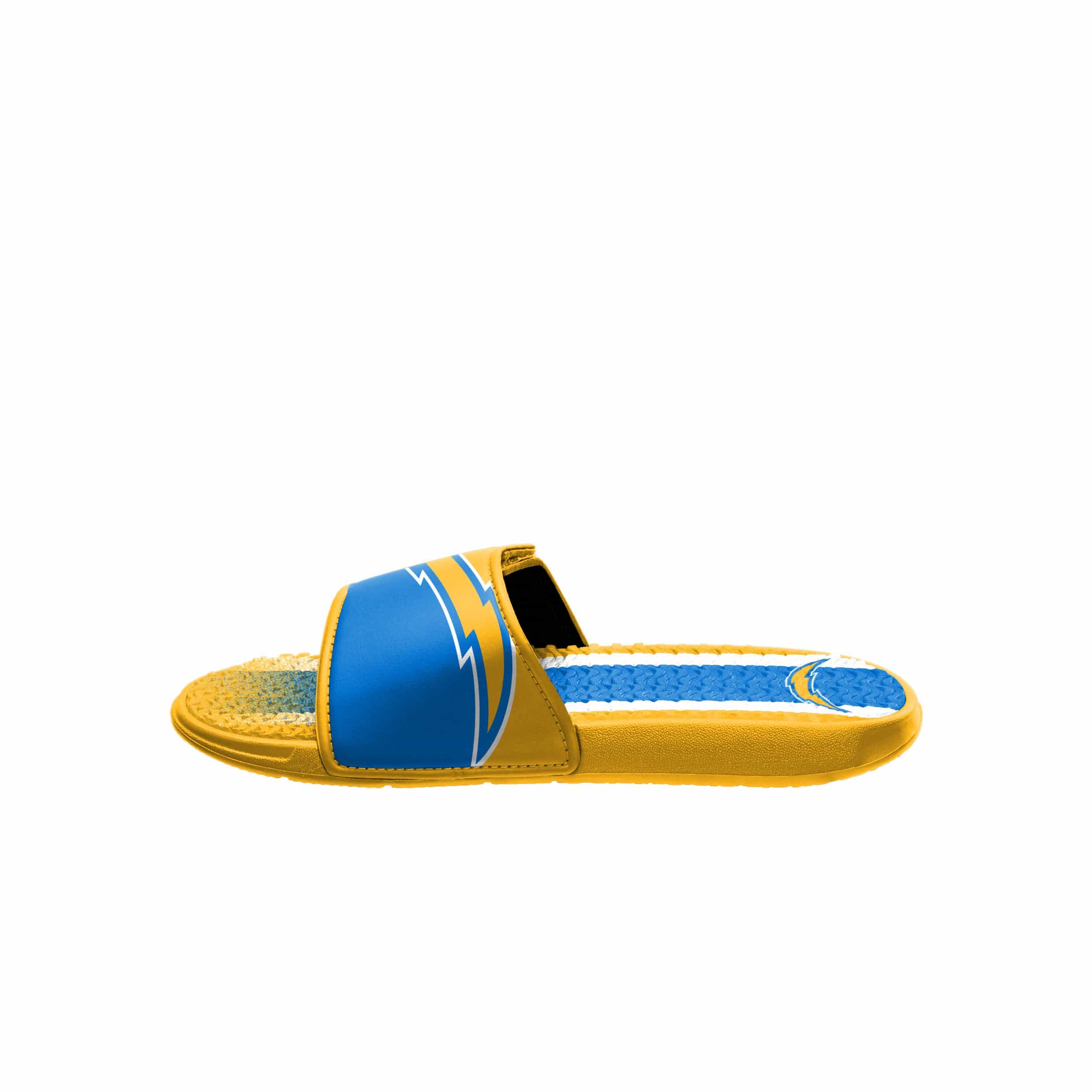 Los Angeles Chargers NFL Mens Team Stripe Gel Slide - Image 4