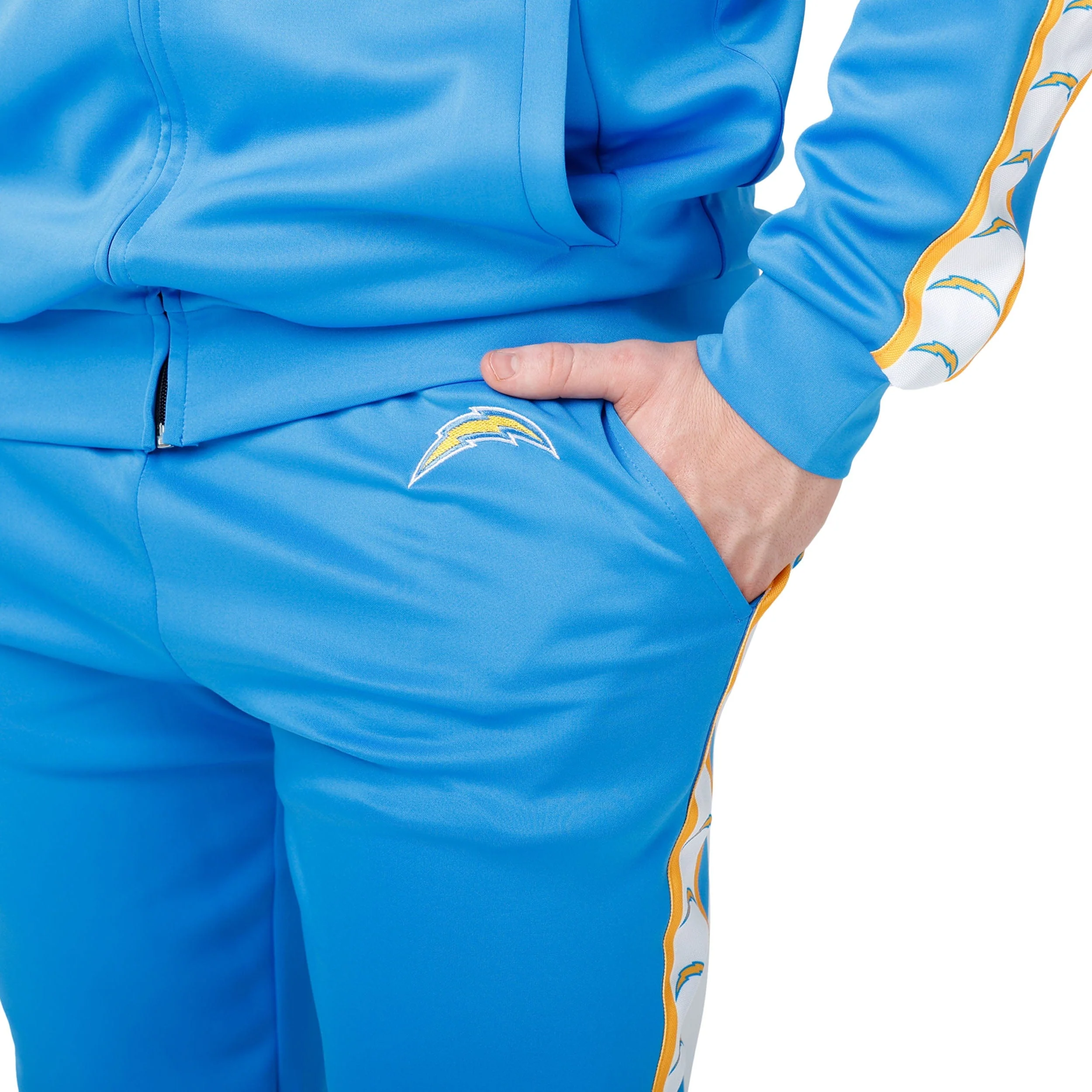 Los Angeles Chargers NFL Mens Stripe Logo Track Pants - Image 3