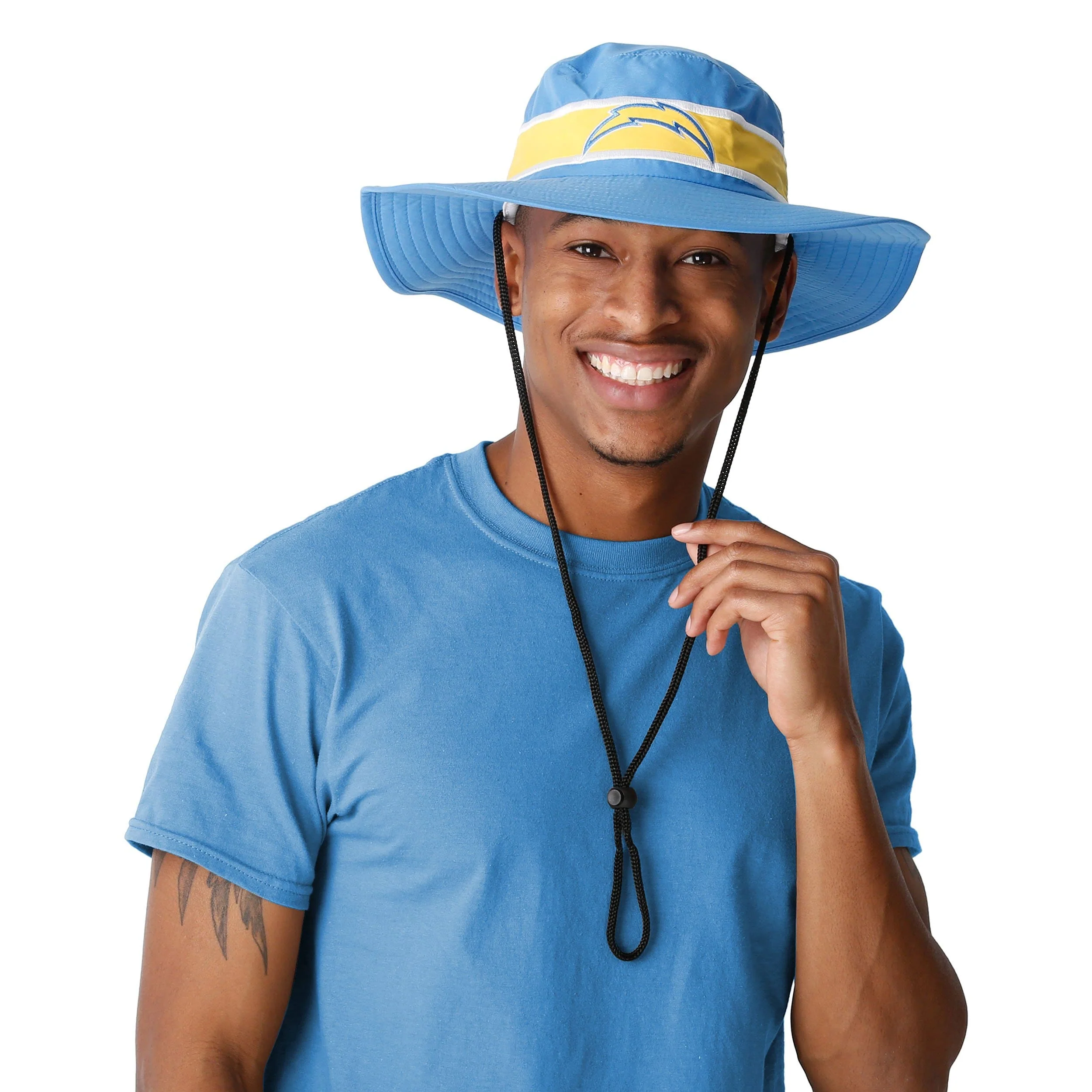 Los Angeles Chargers NFL Team Stripe Boonie Hat - Image 2