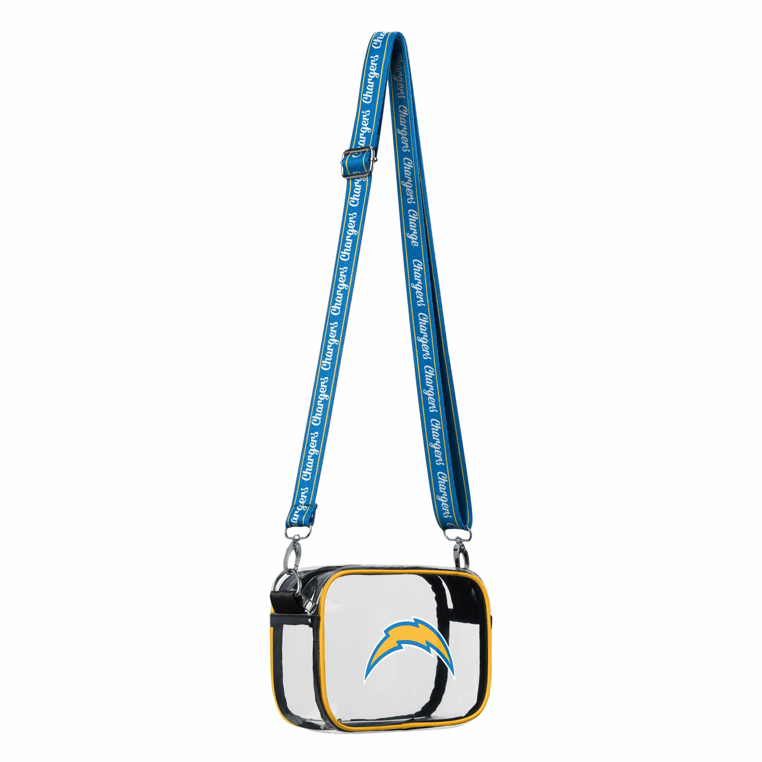 Los Angeles Chargers NFL Team Stripe Clear Crossbody Bag - Image 2