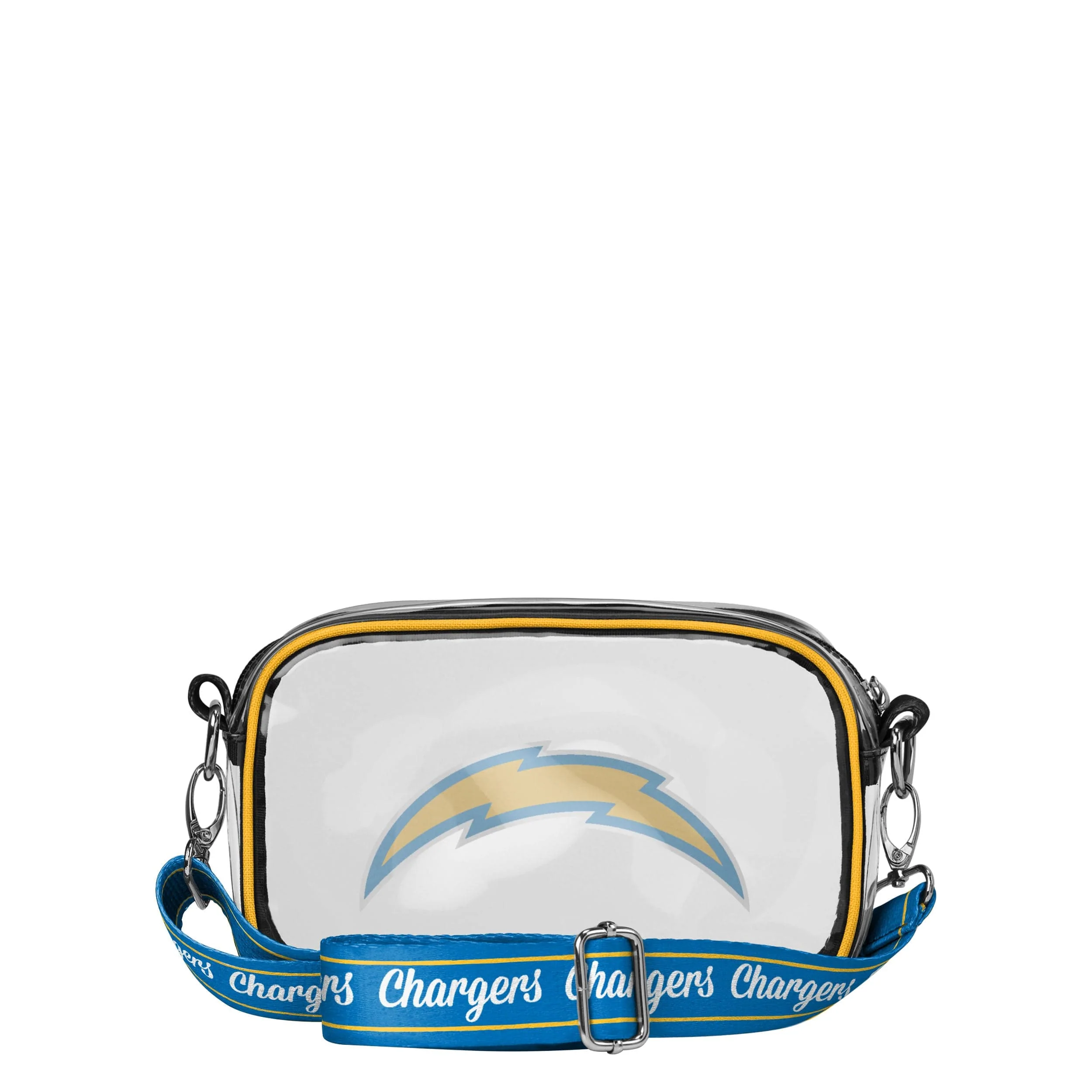Los Angeles Chargers NFL Team Stripe Clear Crossbody Bag - Image 5