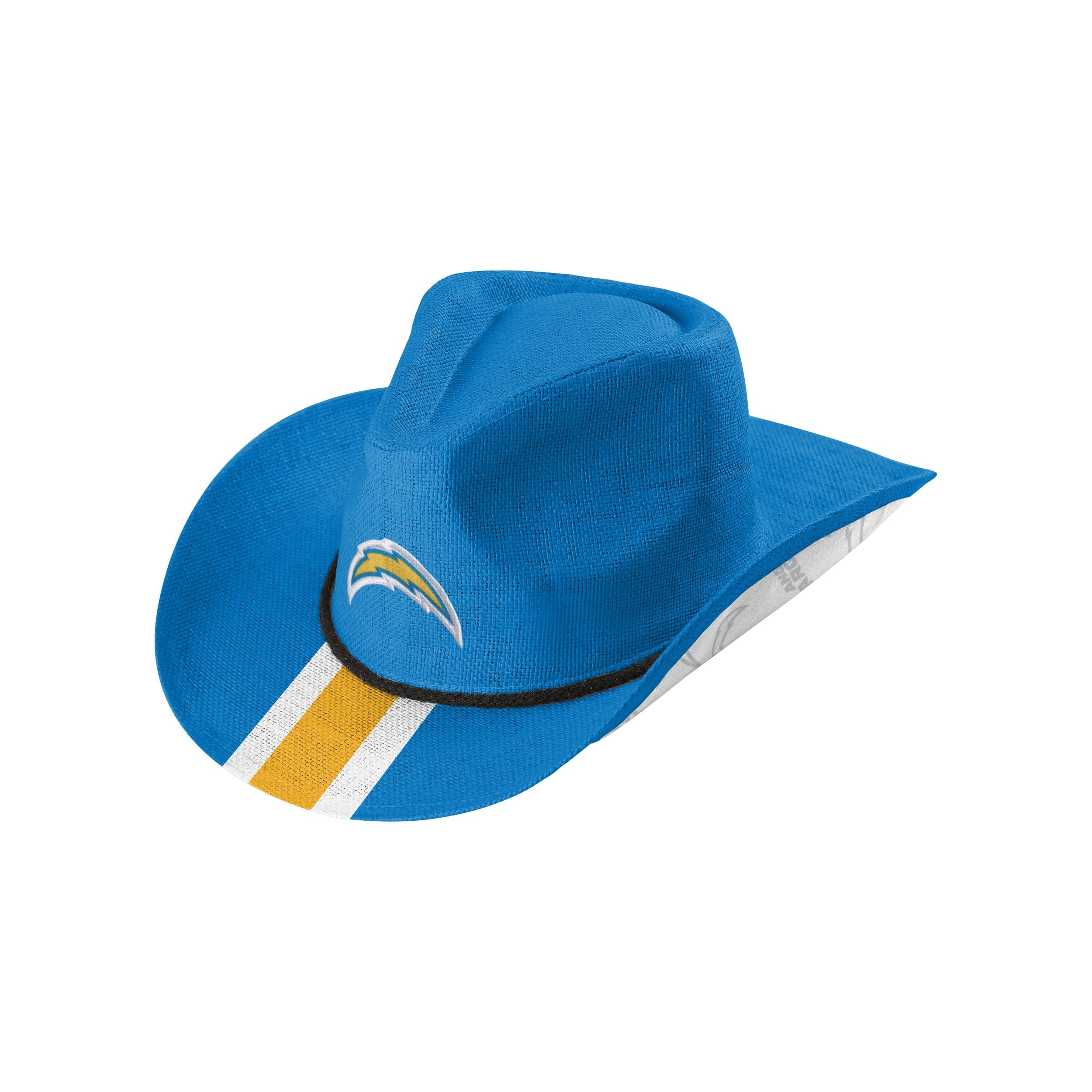 Los Angeles Chargers NFL Team Stripe Cowboy Hat - Image 3