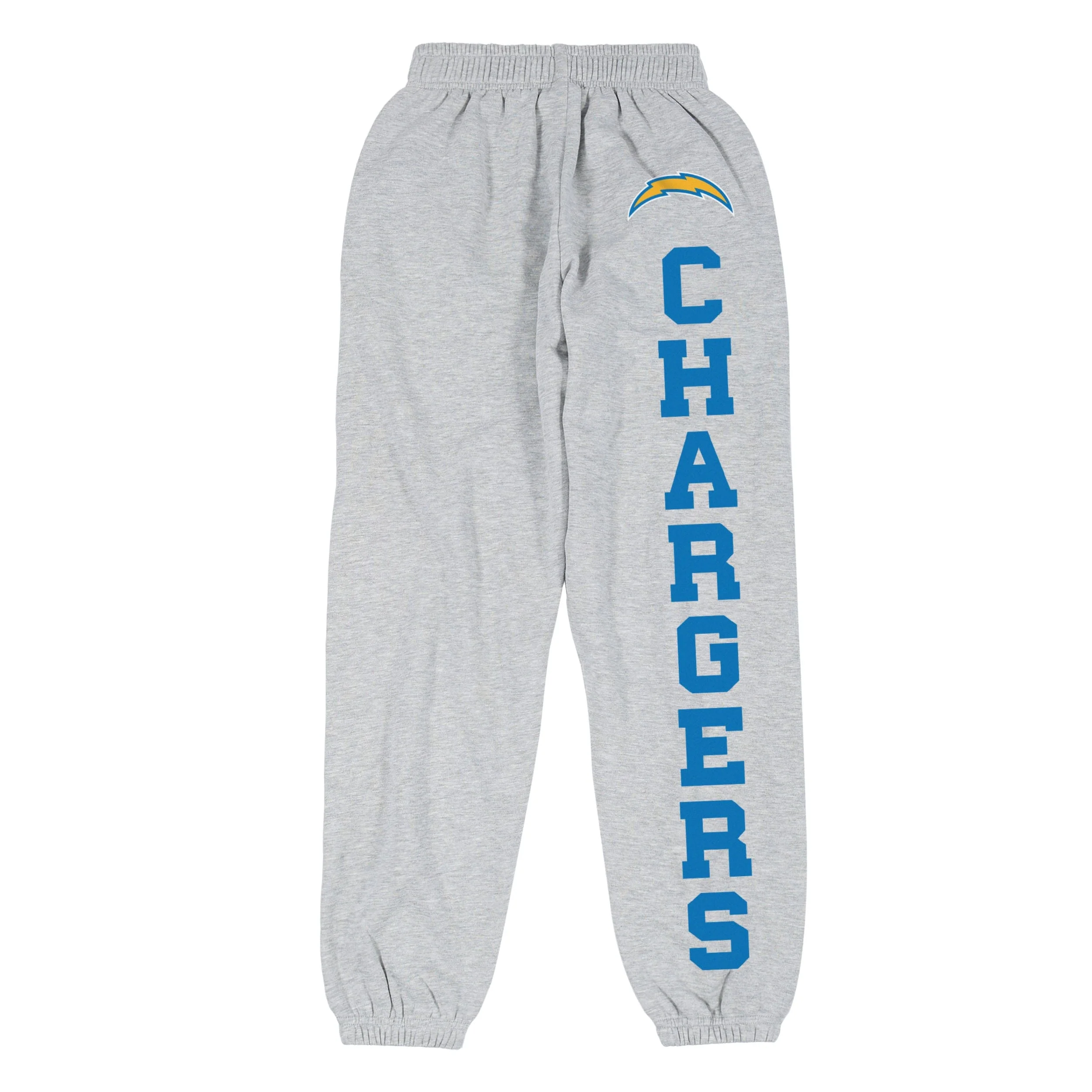 Los Angeles Chargers NFL Womens Big Wordmark Gray Sweatpants - Image 5