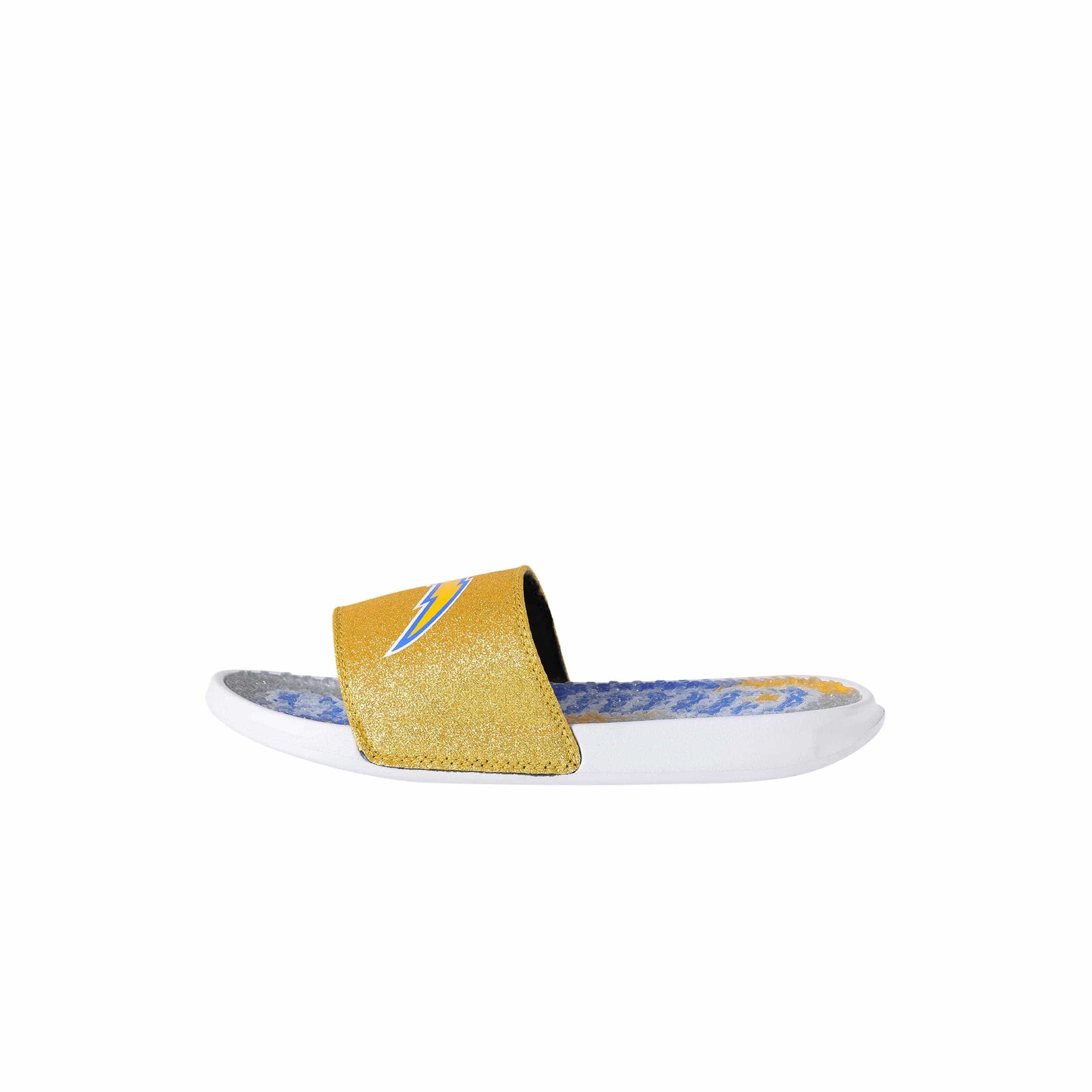 Los Angeles Chargers NFL Womens Glitter Gel Slide - Image 5