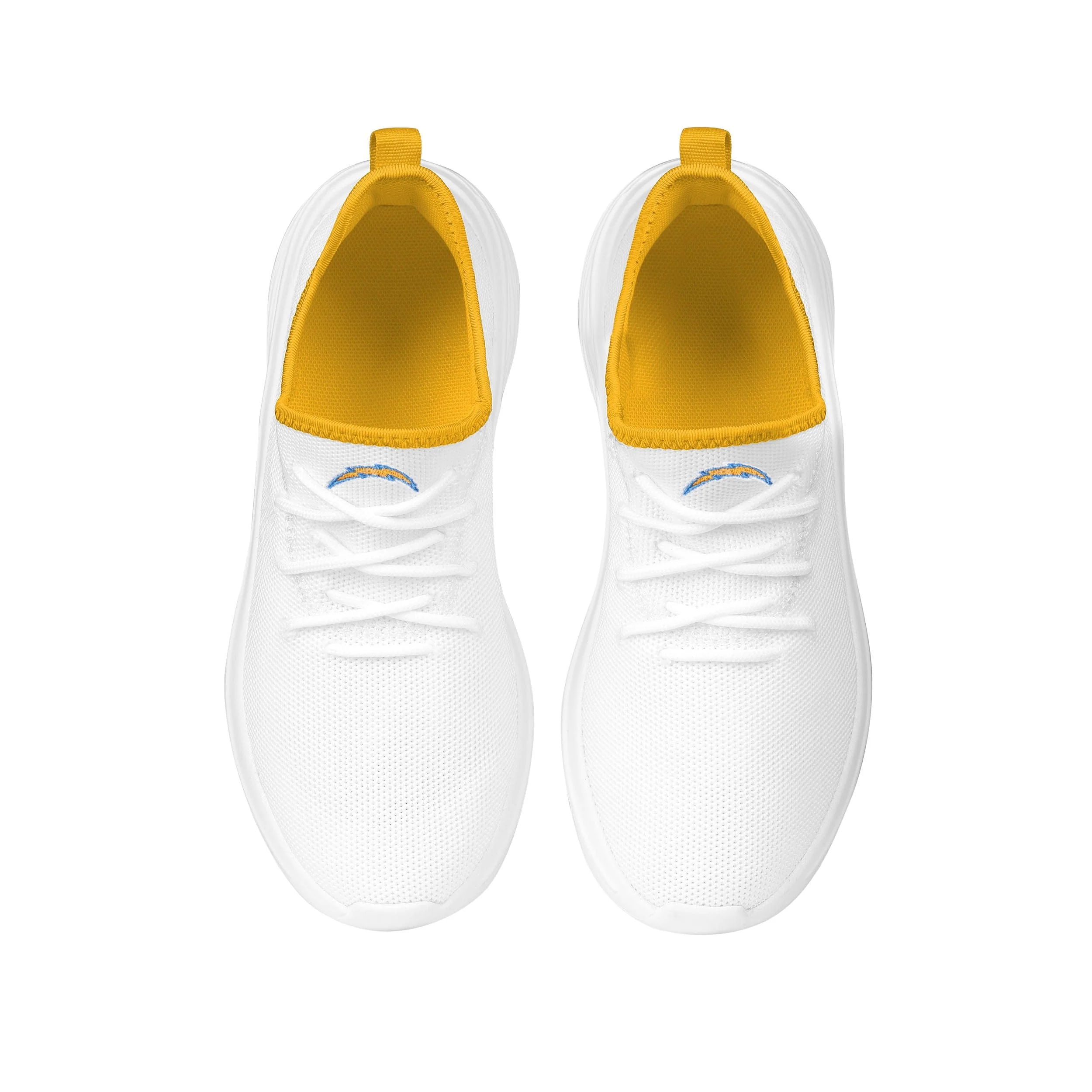 Los Angeles Chargers NFL Womens Midsole White Sneakers - Image 4