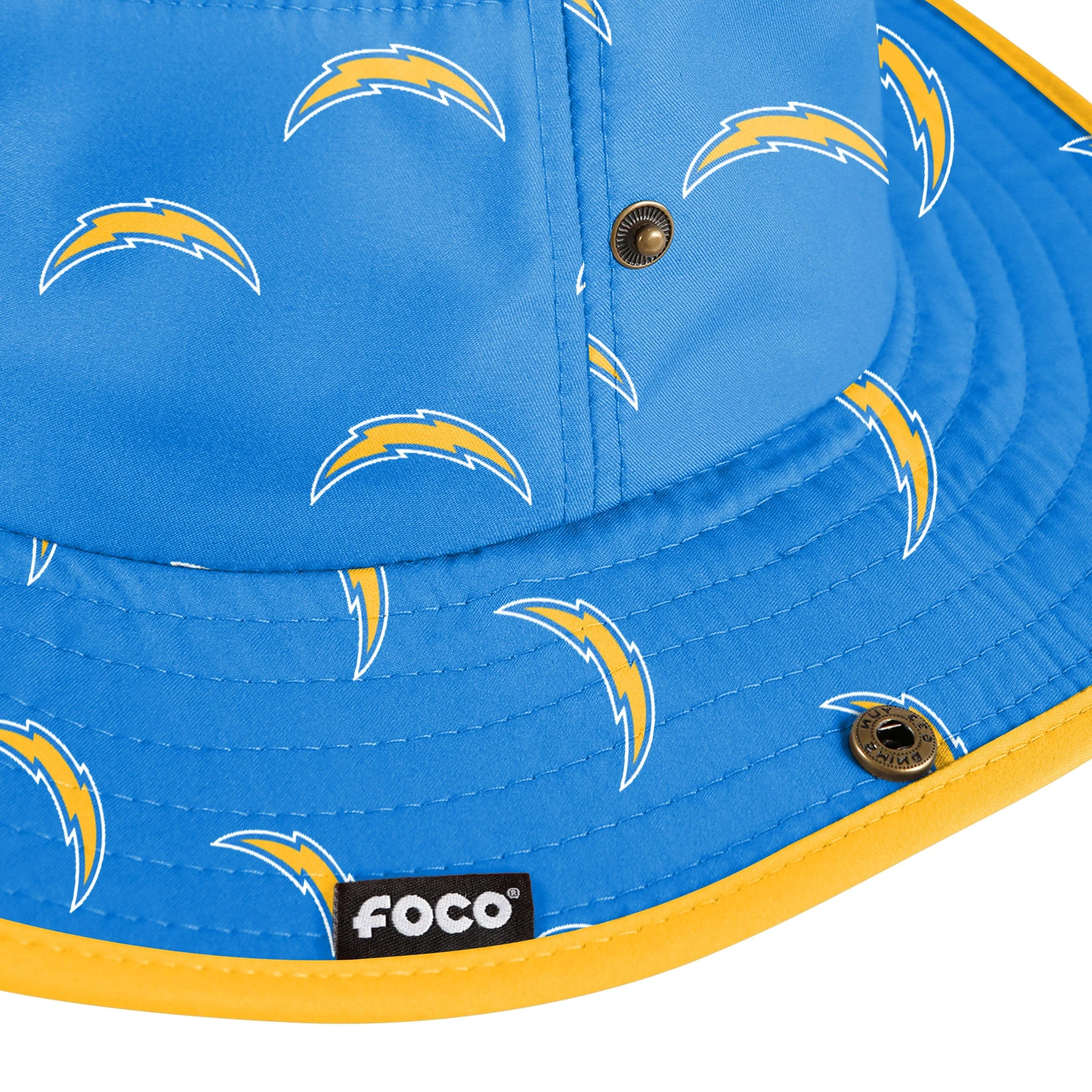 Los Angeles Chargers NFL Womens Mini Print Hybrid Boonie Hat - Image 3