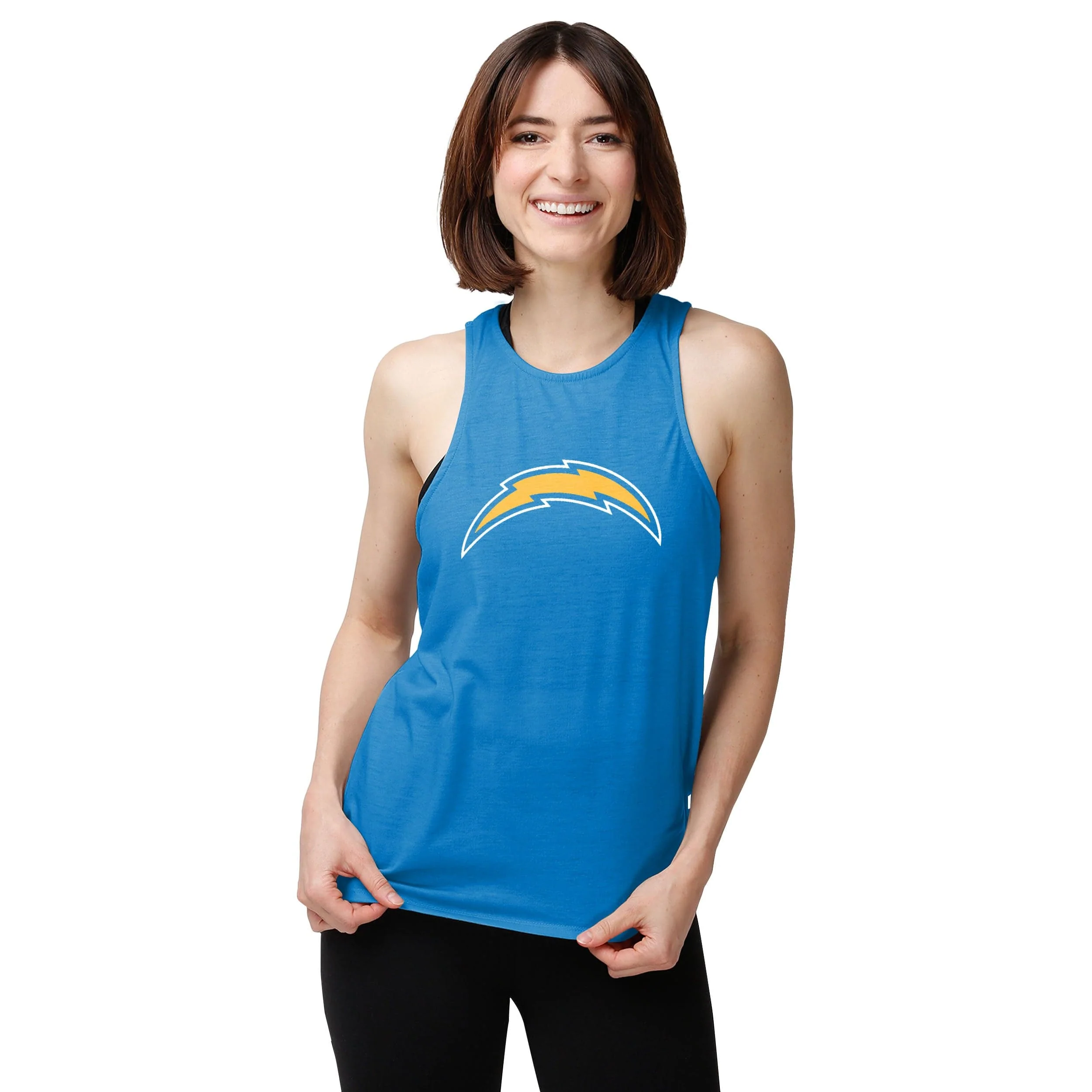 Los Angeles Chargers NFL Womens Tie-Breaker Sleeveless Top - Image 2