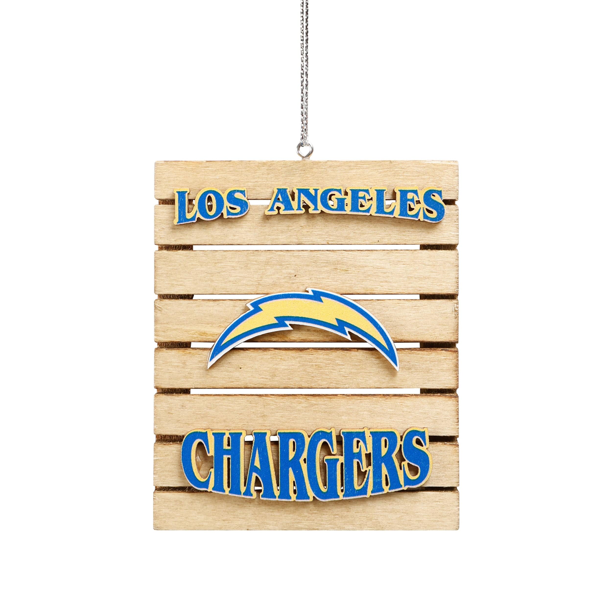 Los Angeles Chargers NFL Wood Pallet Sign Ornament