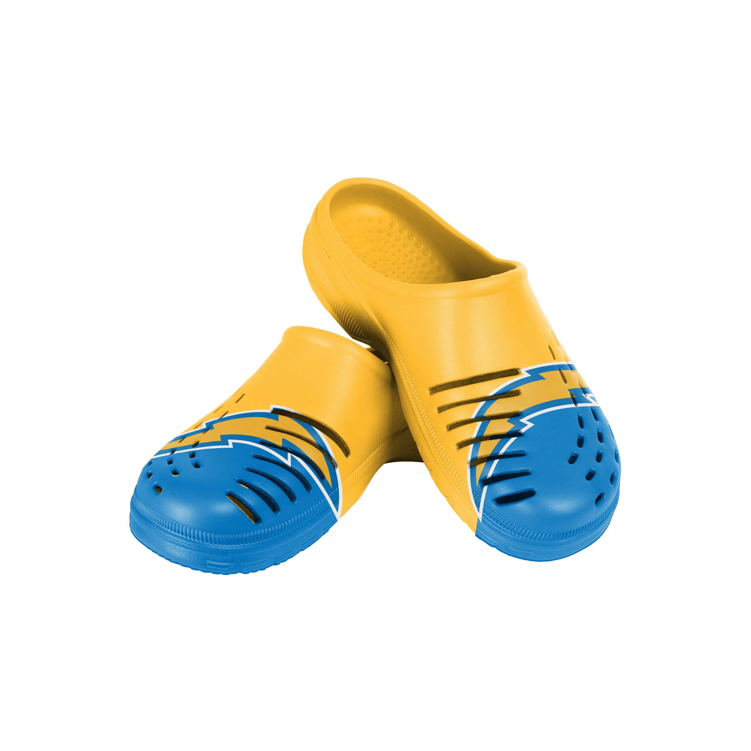 Los Angeles Chargers NFL Youth Colorblock Big Logo Clog