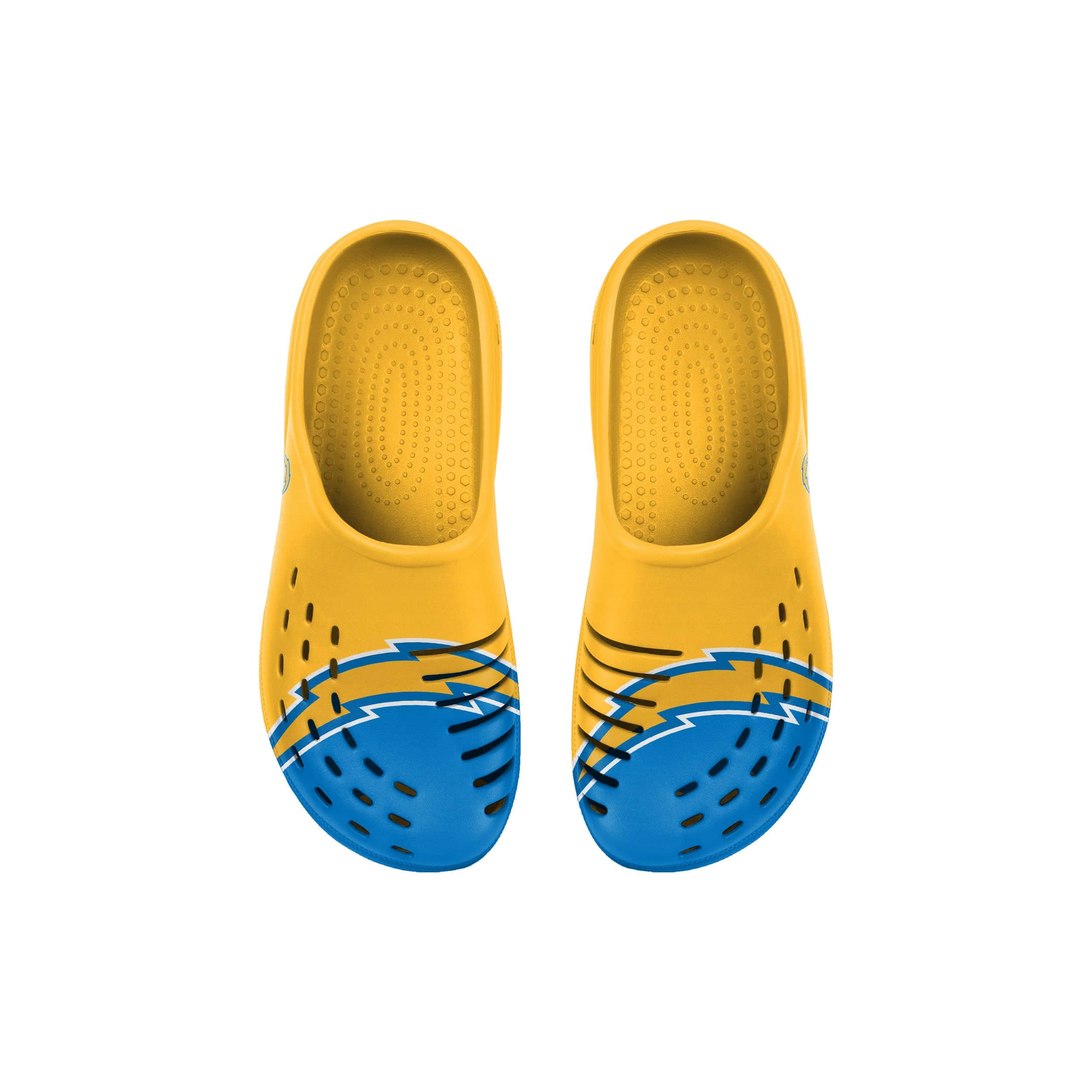 Los Angeles Chargers NFL Youth Colorblock Big Logo Clog - Image 2