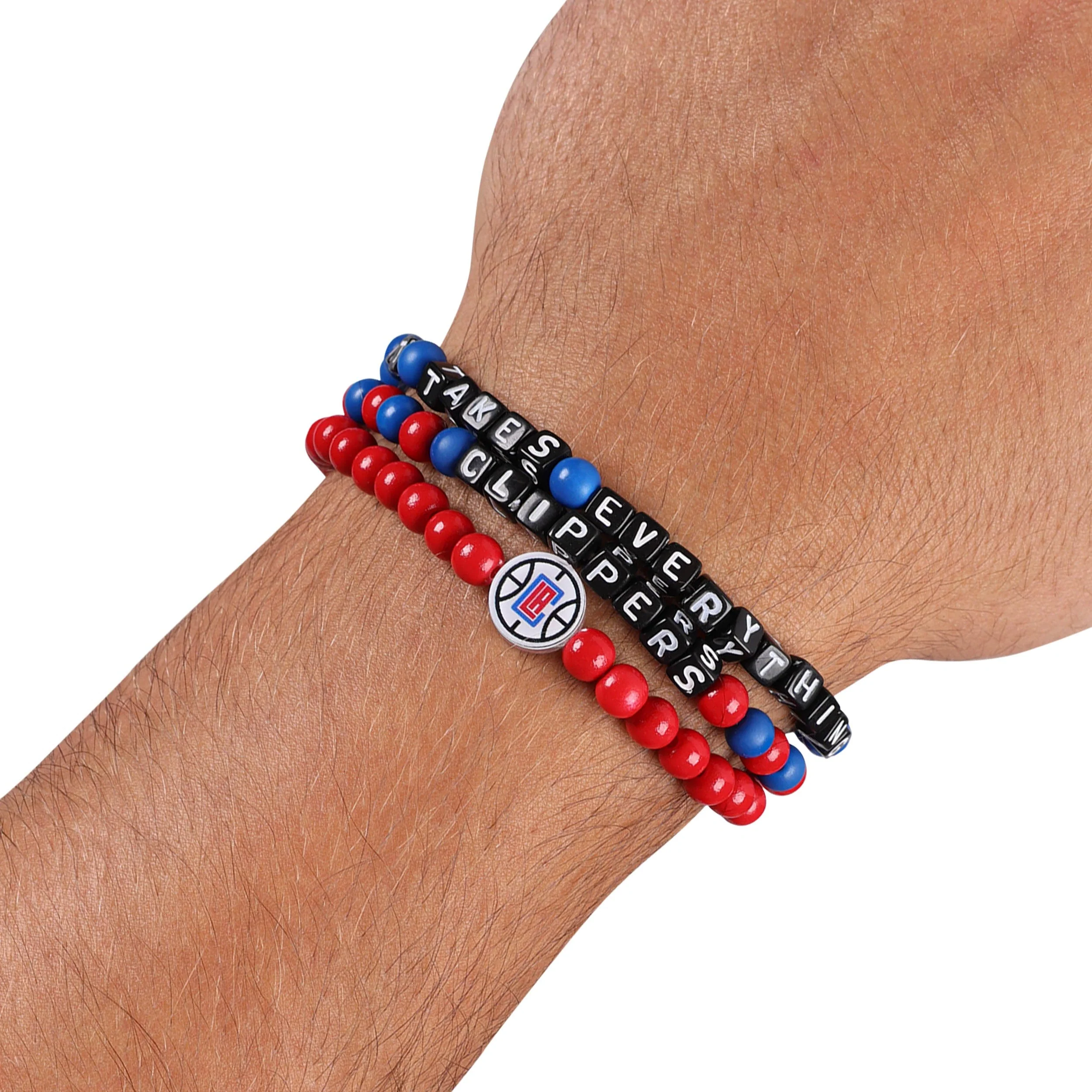 Los Angeles Clippers NBA 3 Pack Beaded Friendship Bracelet - Image 4