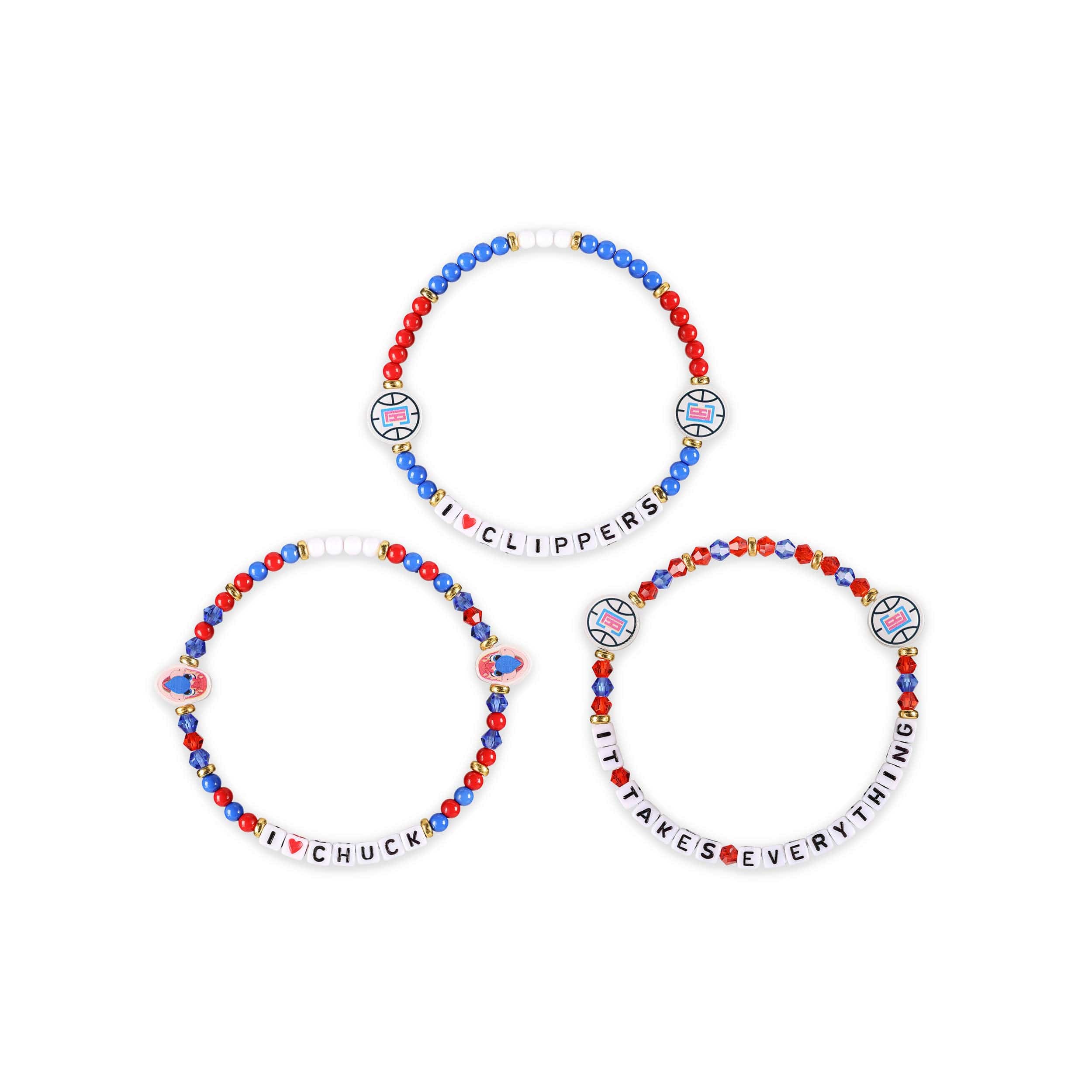 Los Angeles Clippers NBA 3 Pack Friendship Bracelet - Image 3