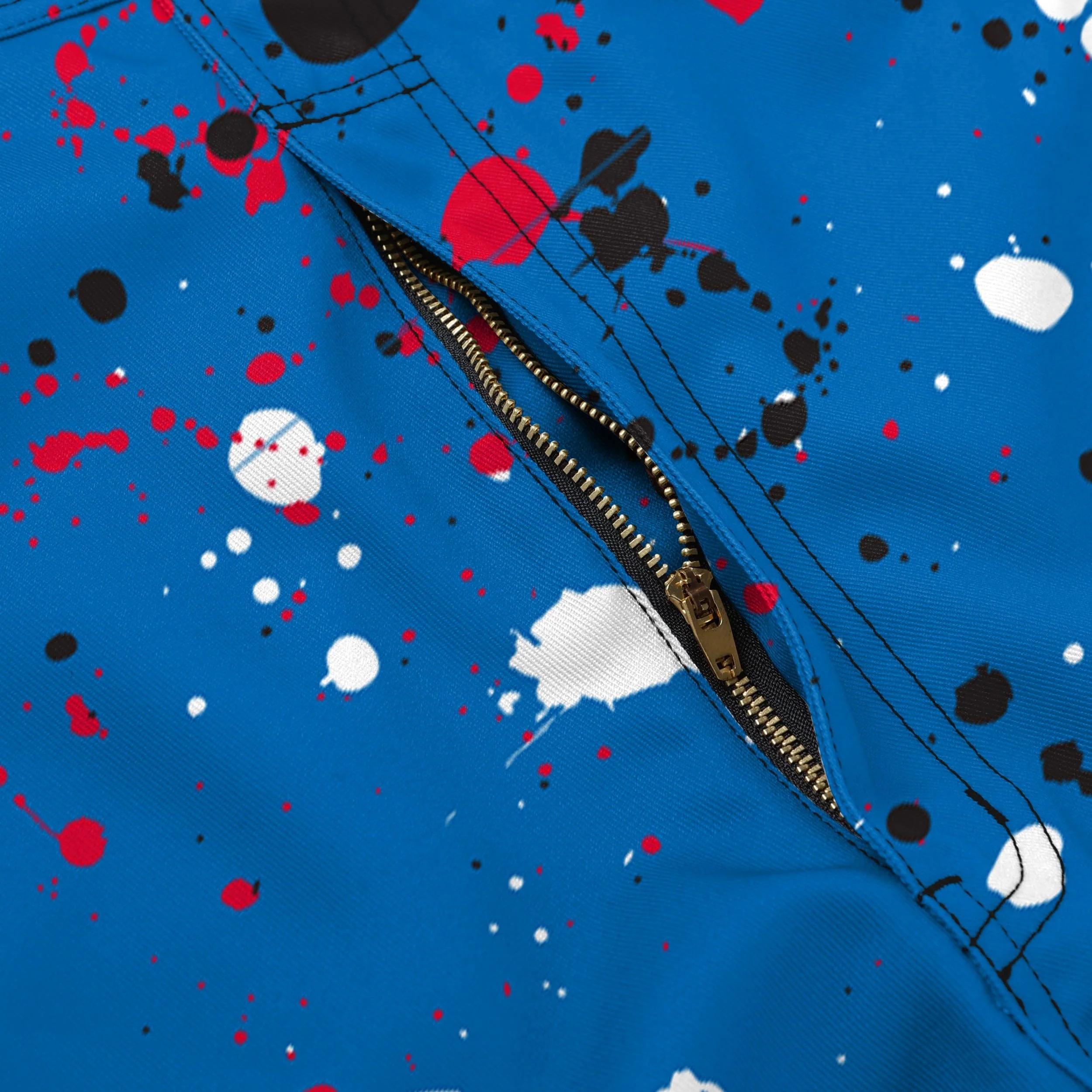 Los Angeles Clippers NBA Mens Paint Splatter Bib Overalls - Image 5