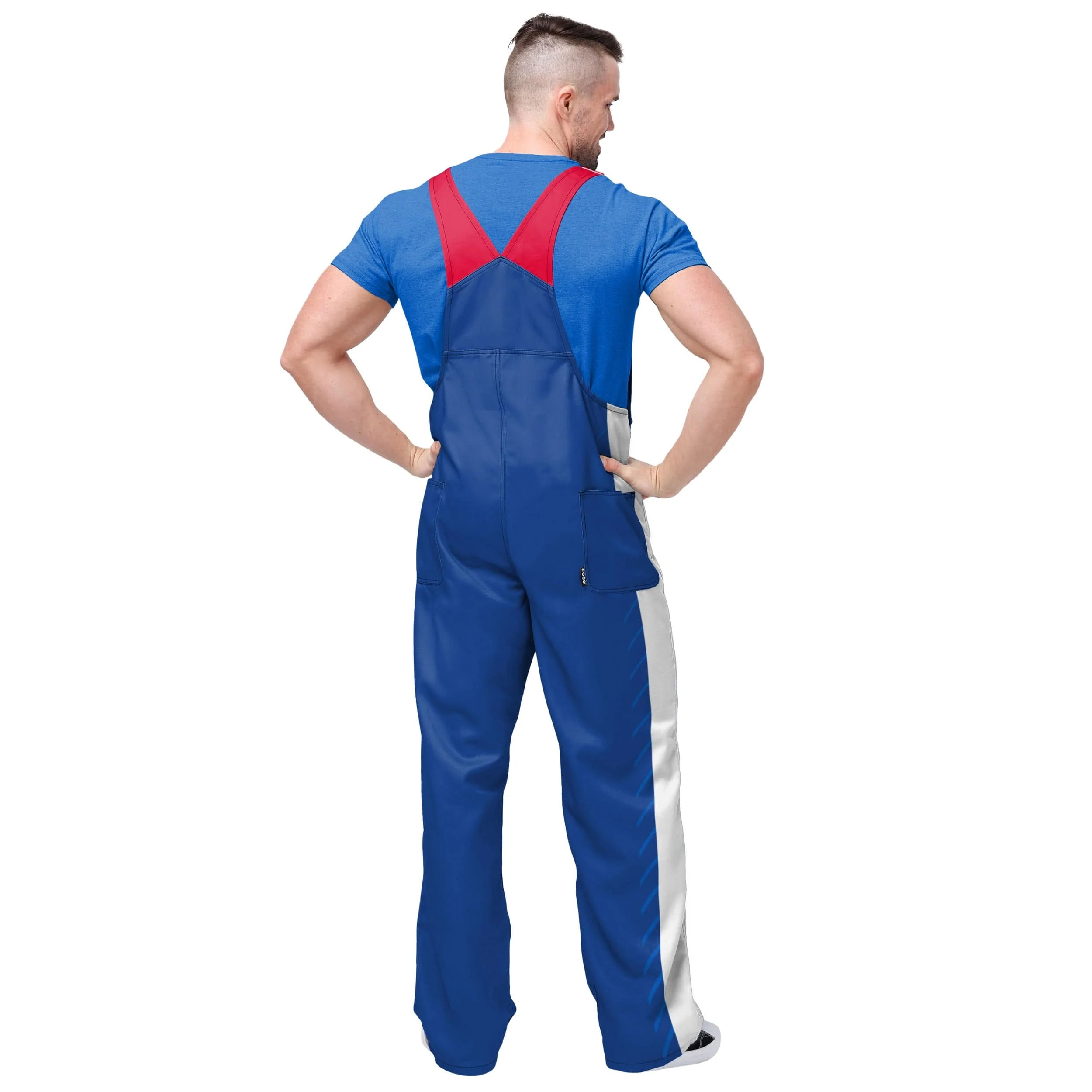 Los Angeles Clippers NBA Mens Team Stripe Bib Overalls - Image 2