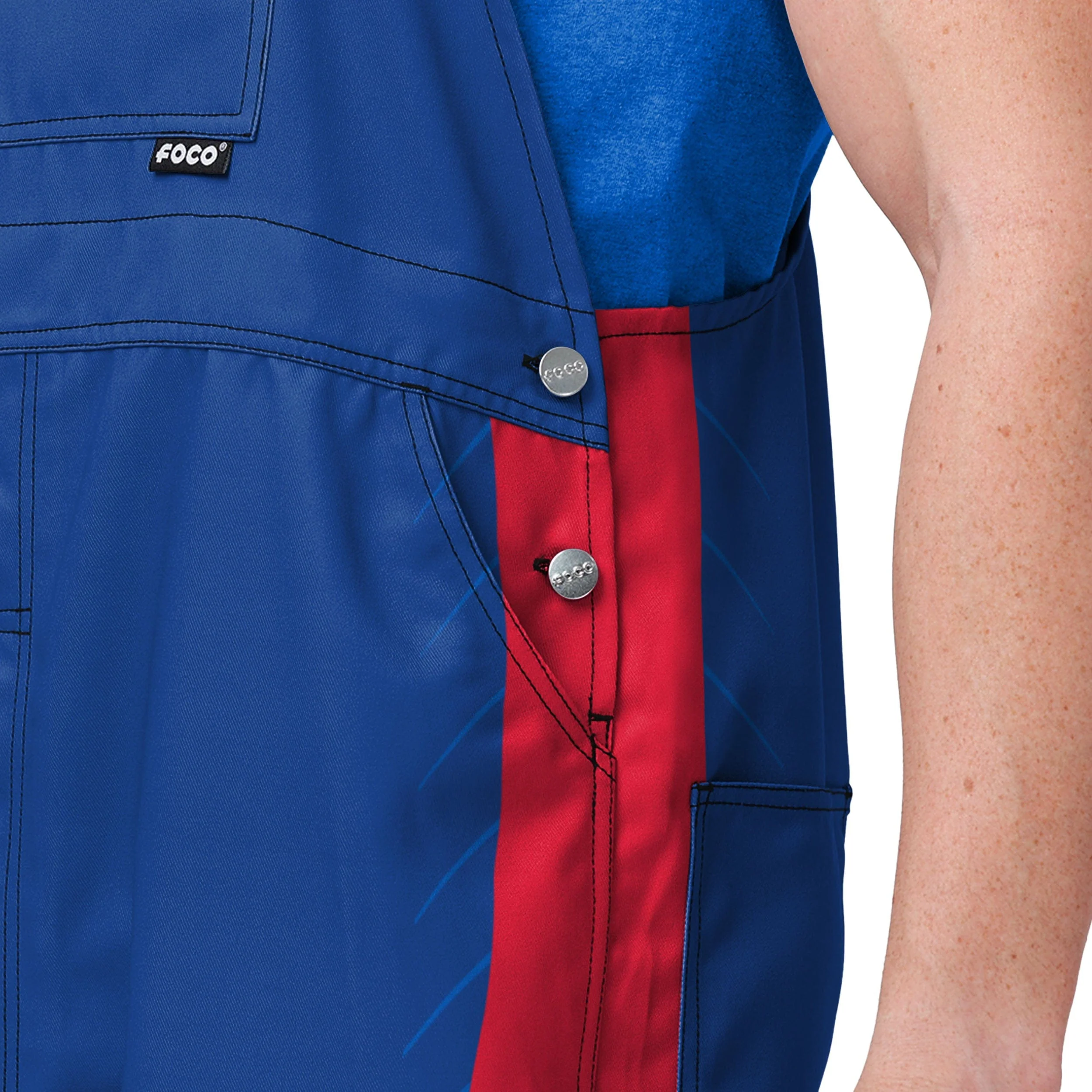 Los Angeles Clippers NBA Mens Team Stripe Bib Overalls - Image 4
