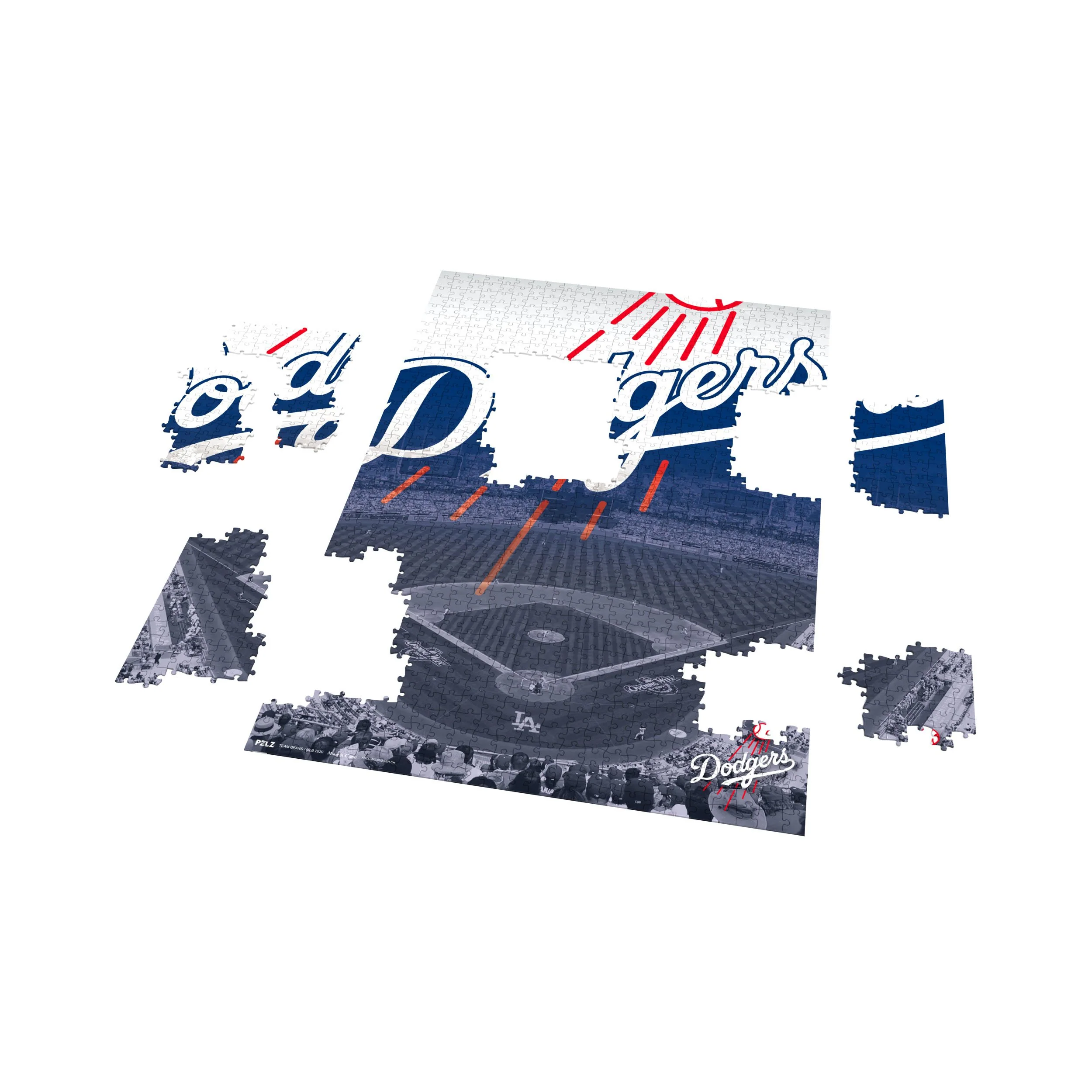 Los Angeles Dodgers MLB 1000 Piece Jigsaw Puzzle PZLZ Stadium - Dodger Stadium - Image 3