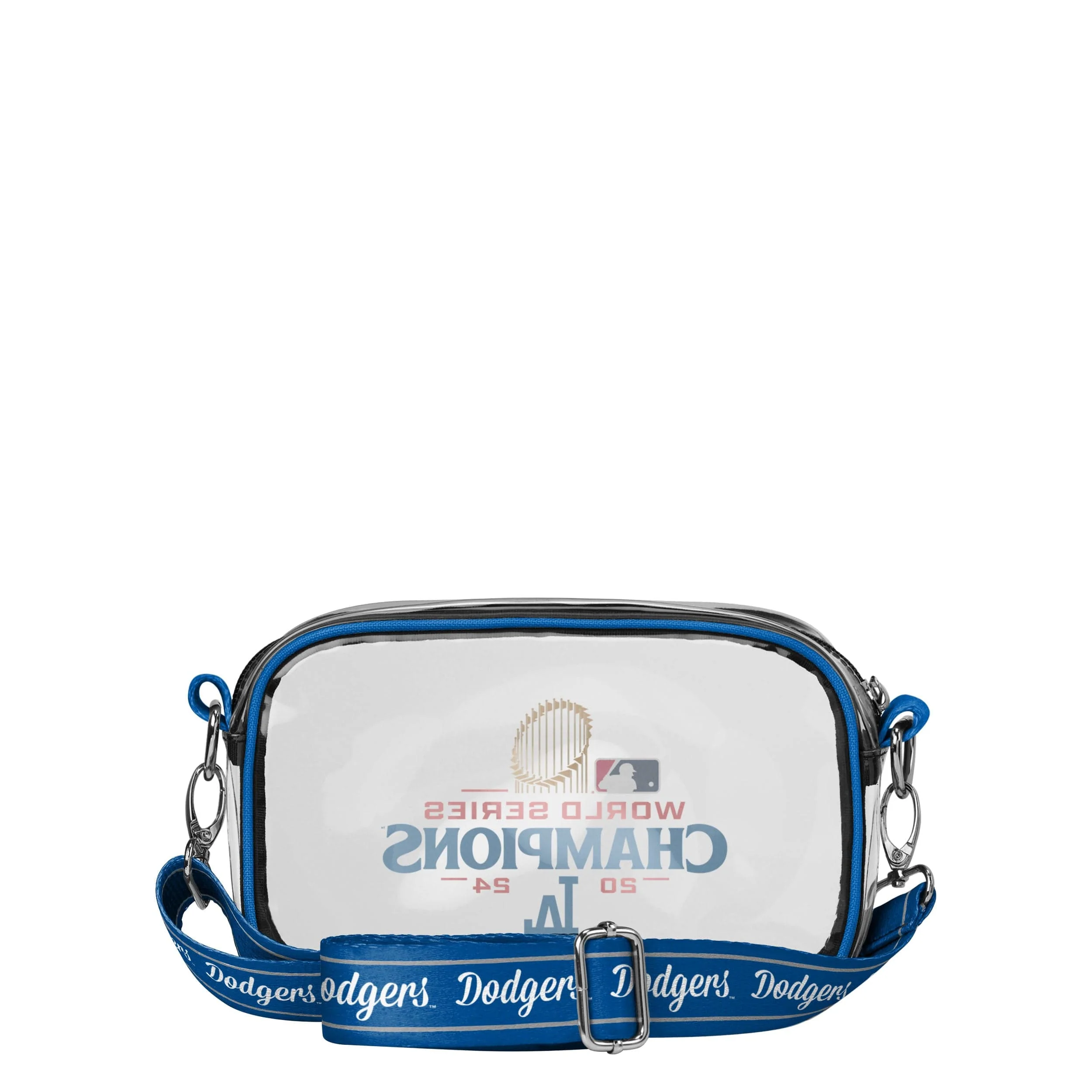 Los Angeles Dodgers MLB 2024 World Series Champions Clear Crossbody Bag - Image 5