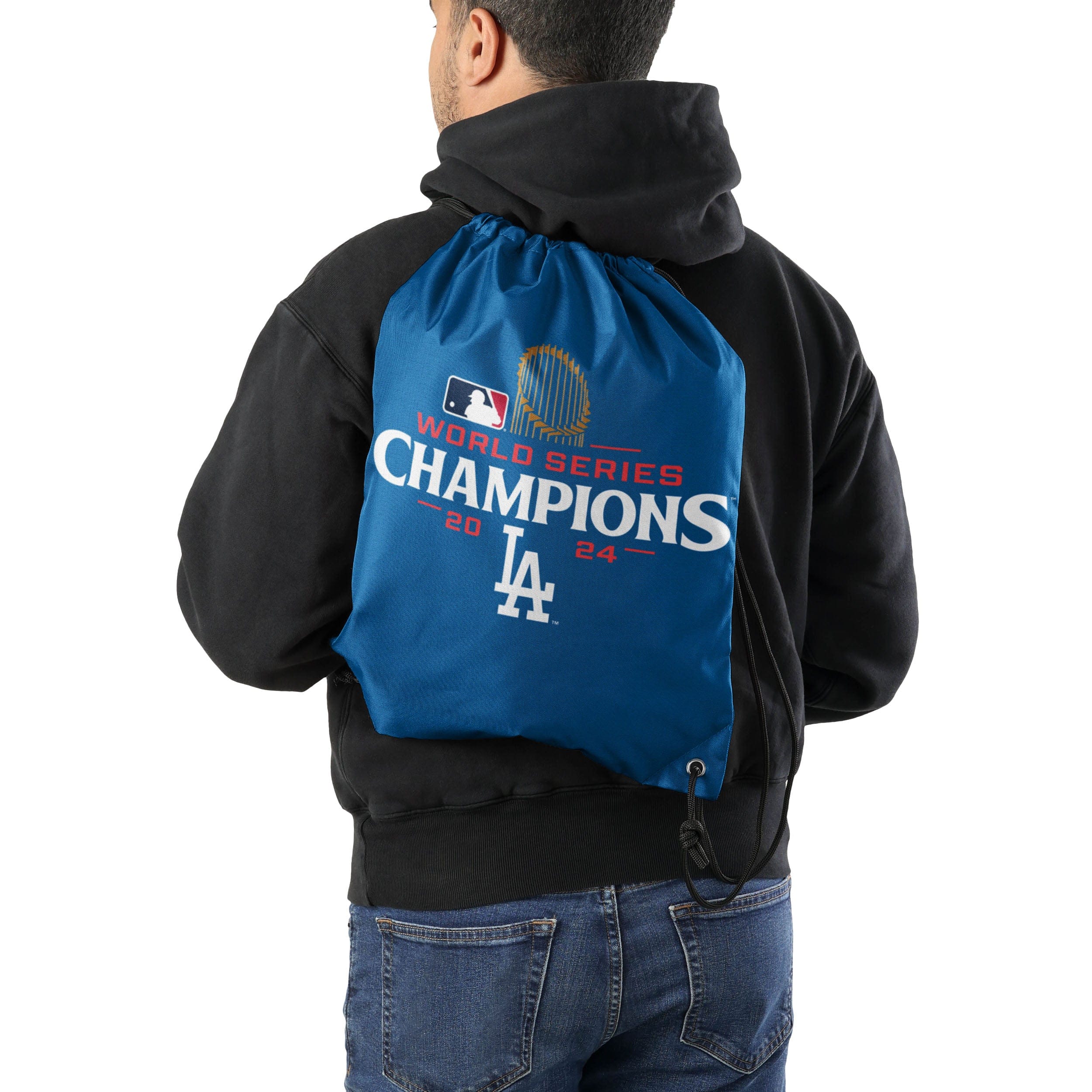 Los Angeles Dodgers MLB 2024 World Series Champions Drawstring Backpack - Image 2