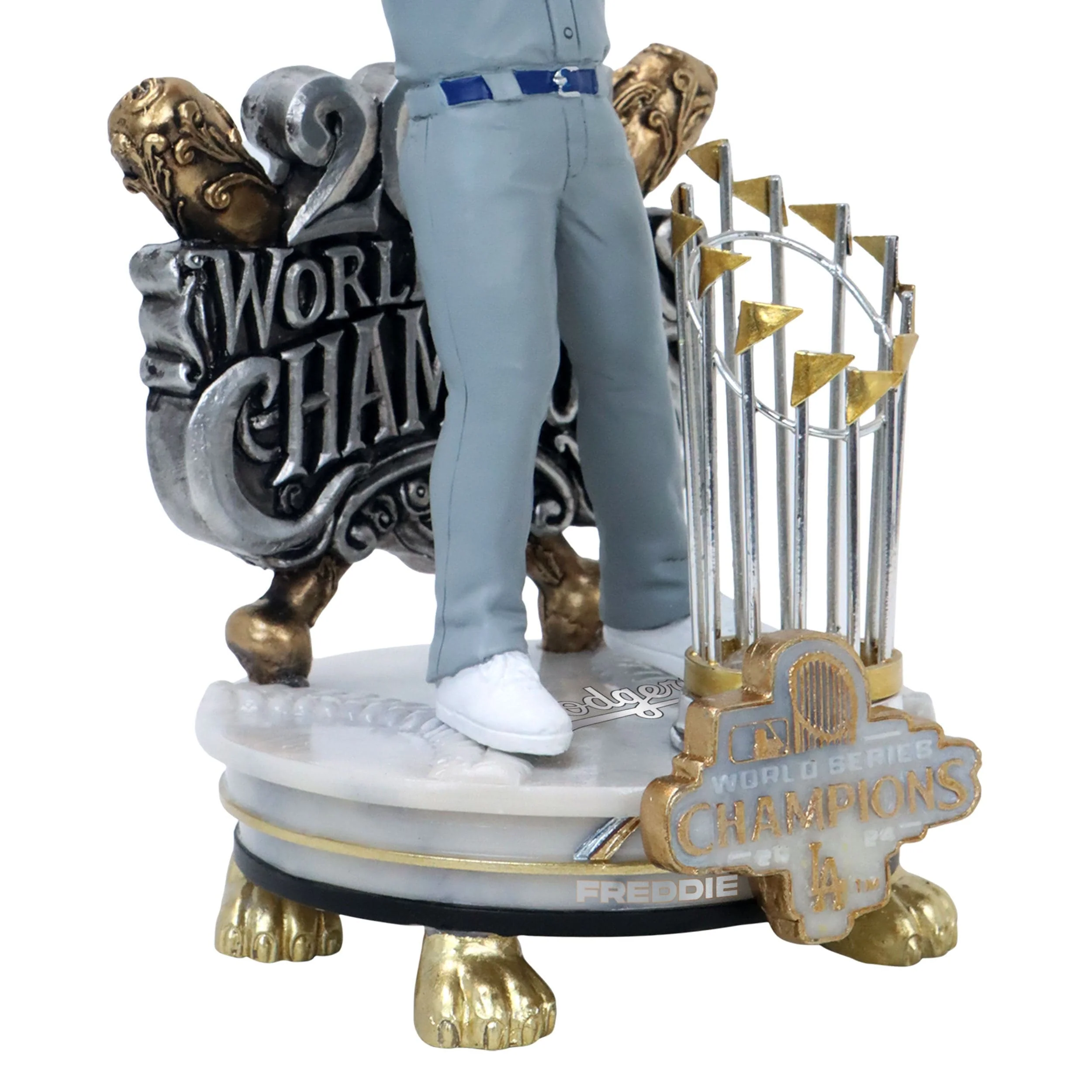 Los Angeles Dodgers MLB 2024 World Series Champions Freddie Freeman Alternate Jersey Celebration Bobblehead - Image 3