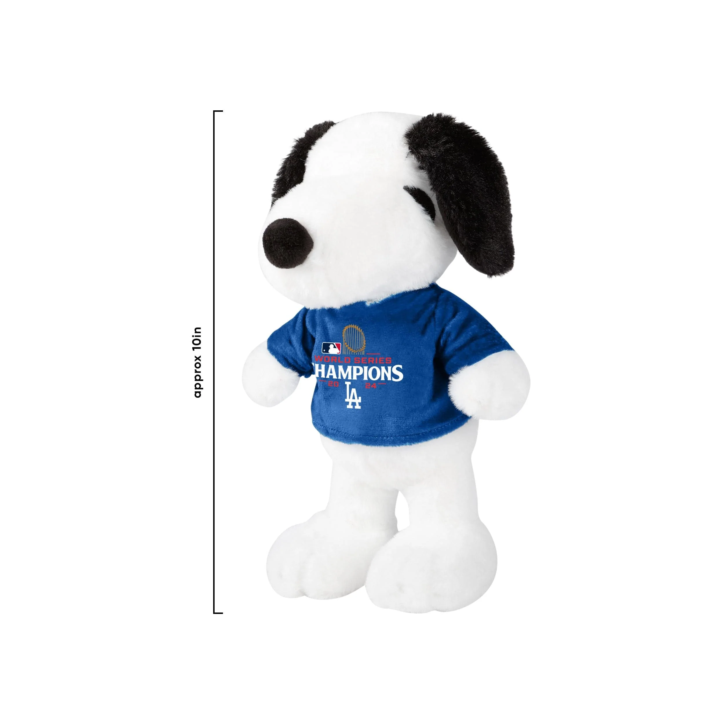 Los Angeles Dodgers MLB 2024 World Series Champions Snoopy Peanuts Team Jersey Plush - Image 2