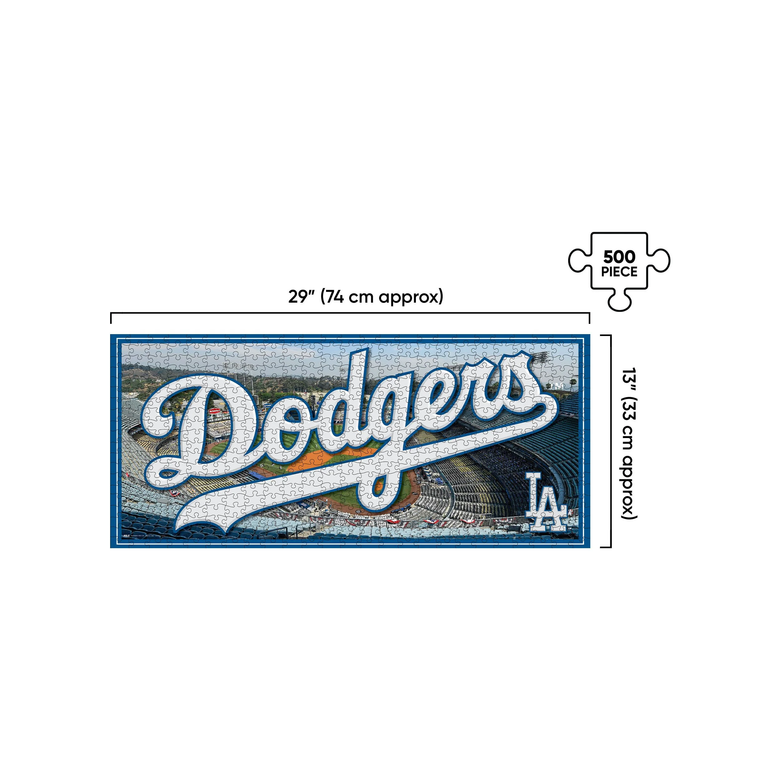 Los Angeles Dodgers MLB 500 Piece Stadiumscape Jigsaw Puzzle PZLZ - Dodger Stadium - Image 2