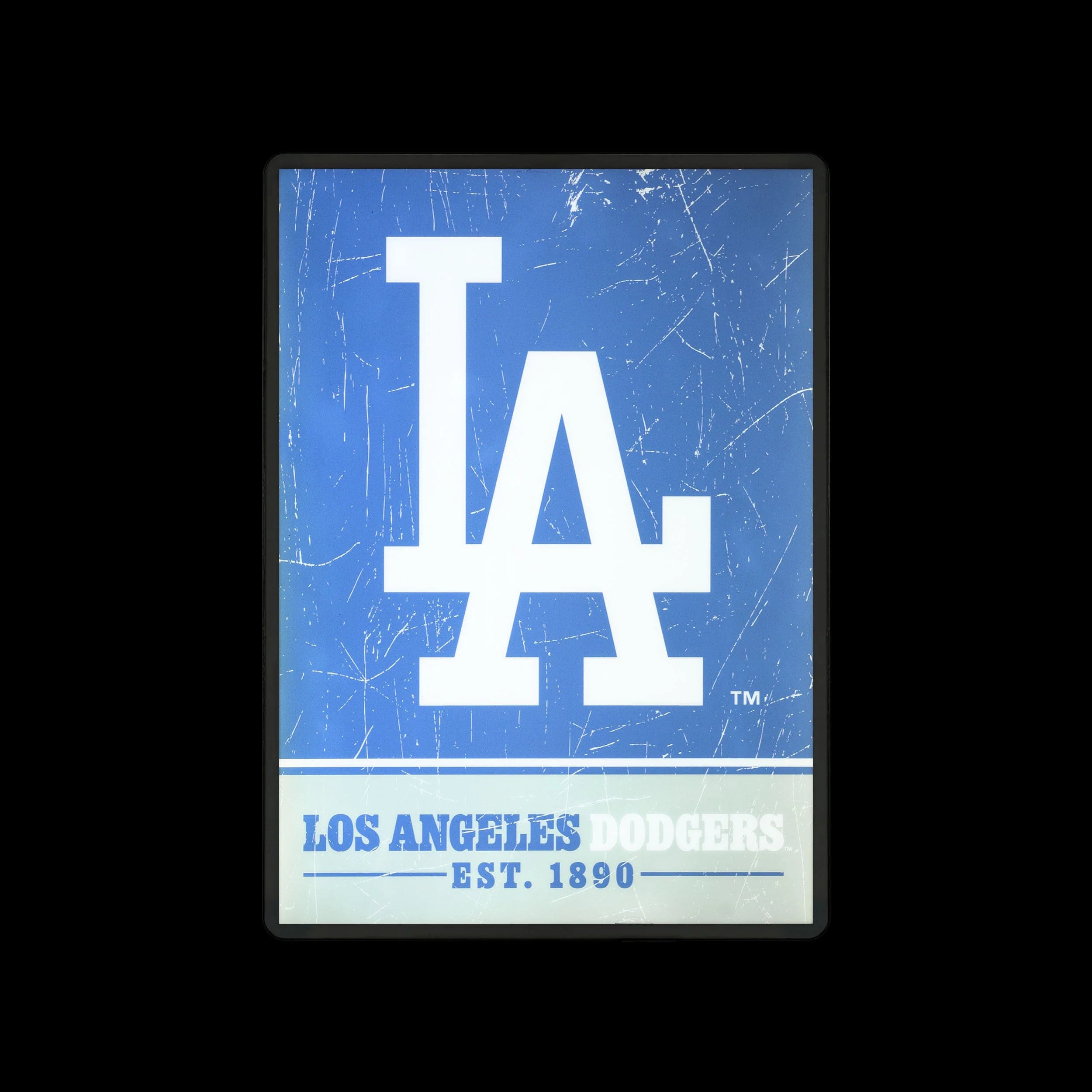 Los Angeles Dodgers MLB Big Logo Backlit Sign - Image 2