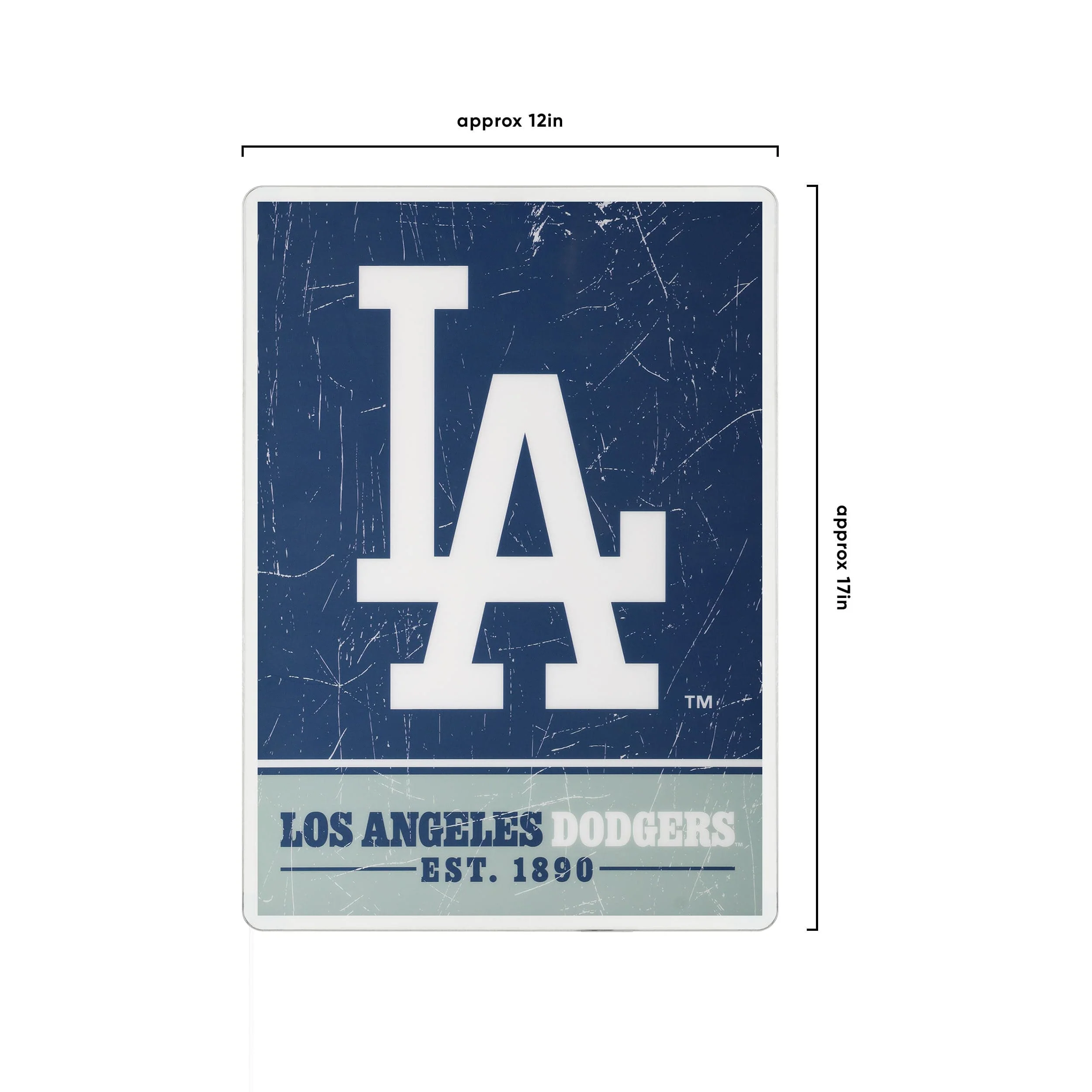 Los Angeles Dodgers MLB Big Logo Backlit Sign - Image 4