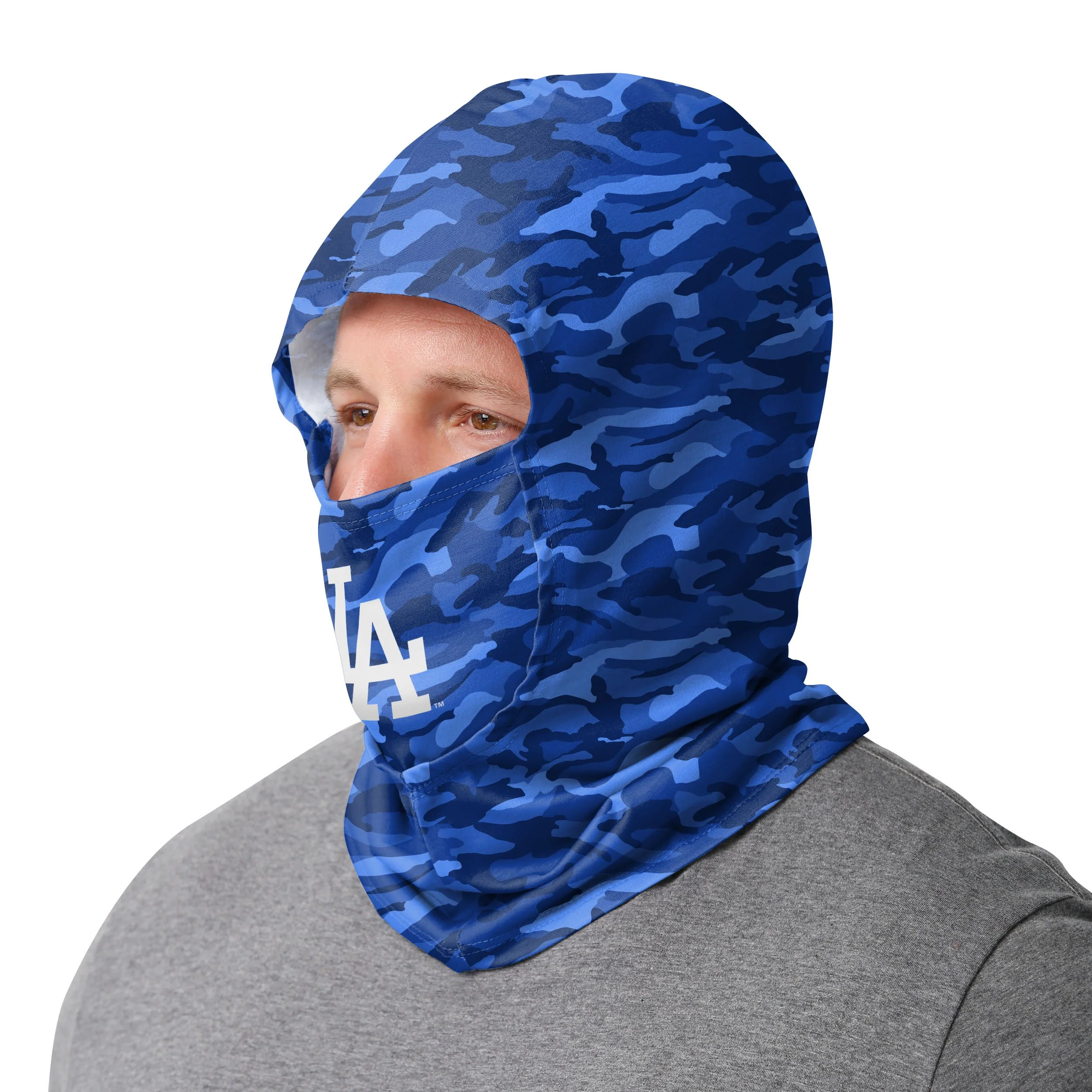 Los Angeles Dodgers MLB Camo Lightweight Hooded Gaiter - Image 2